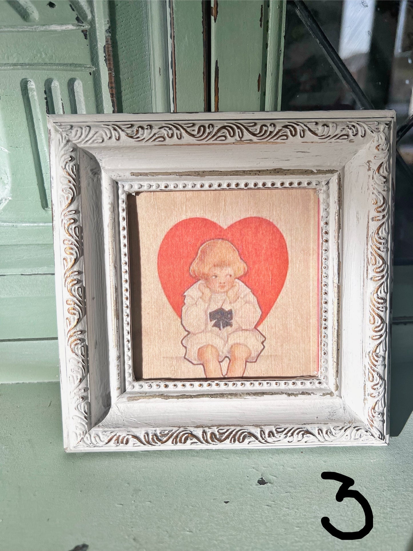 Valentines mini frame and jars - sold individually
