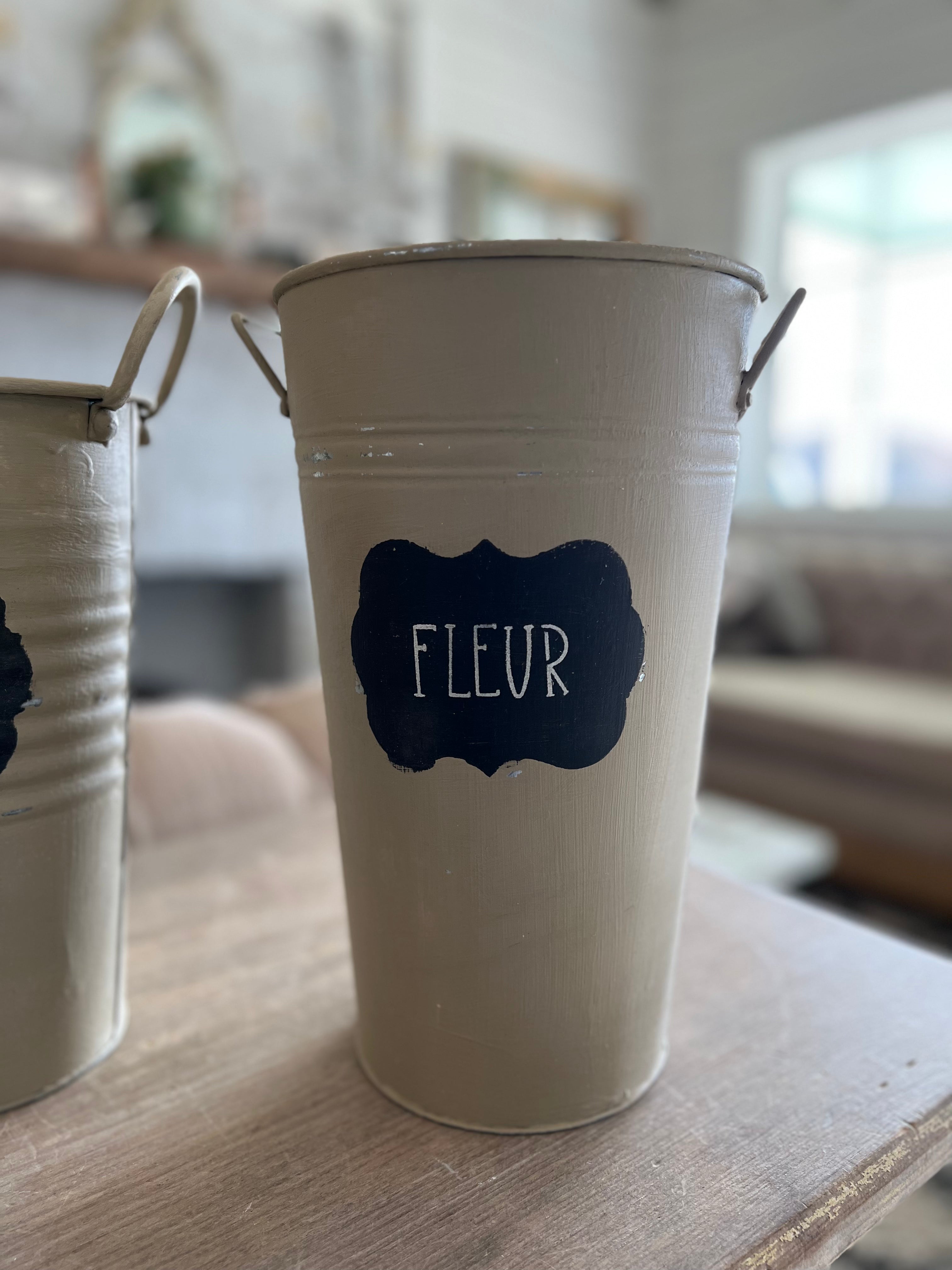 French style flower buckets