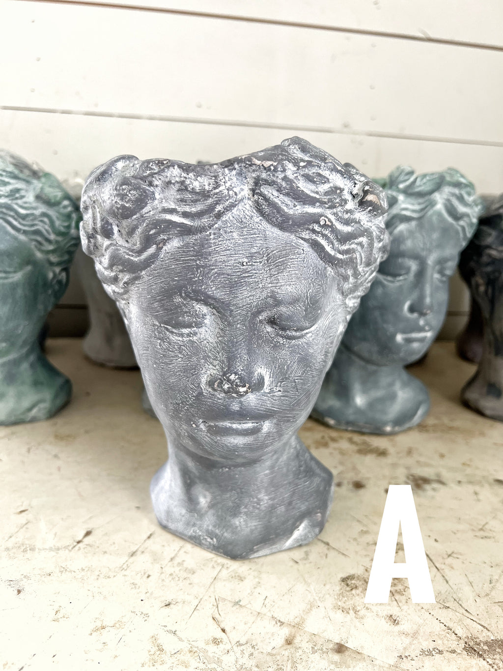 Hand Painted Bust Pots