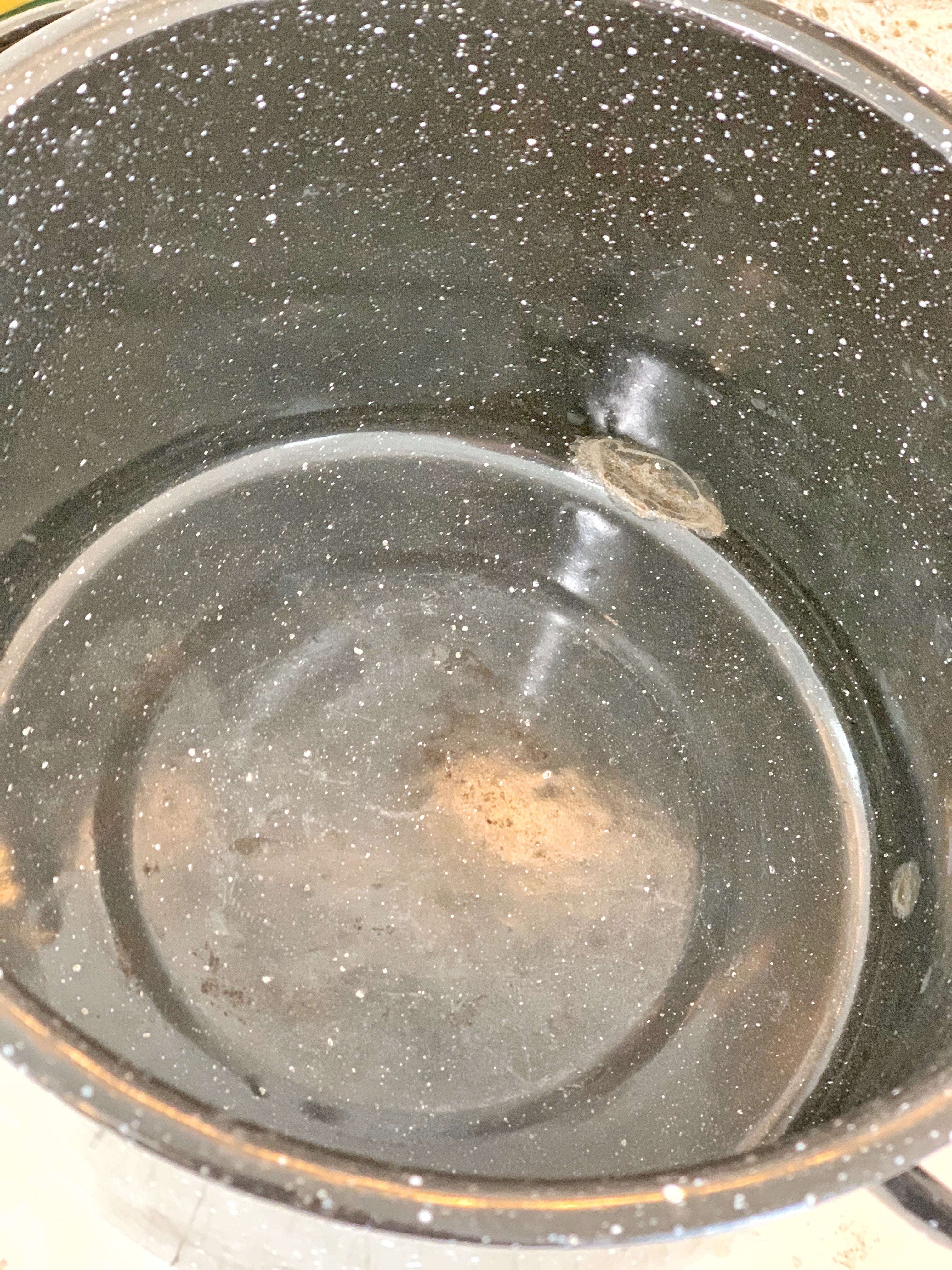 Black Enamel Pot