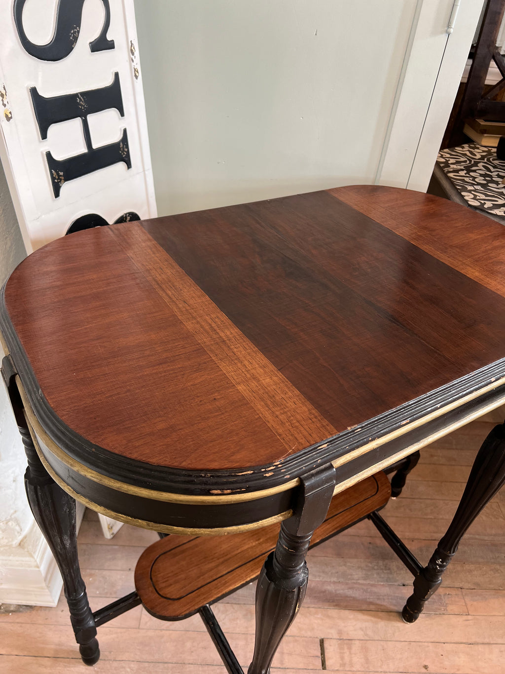 Oval Antique Side Table