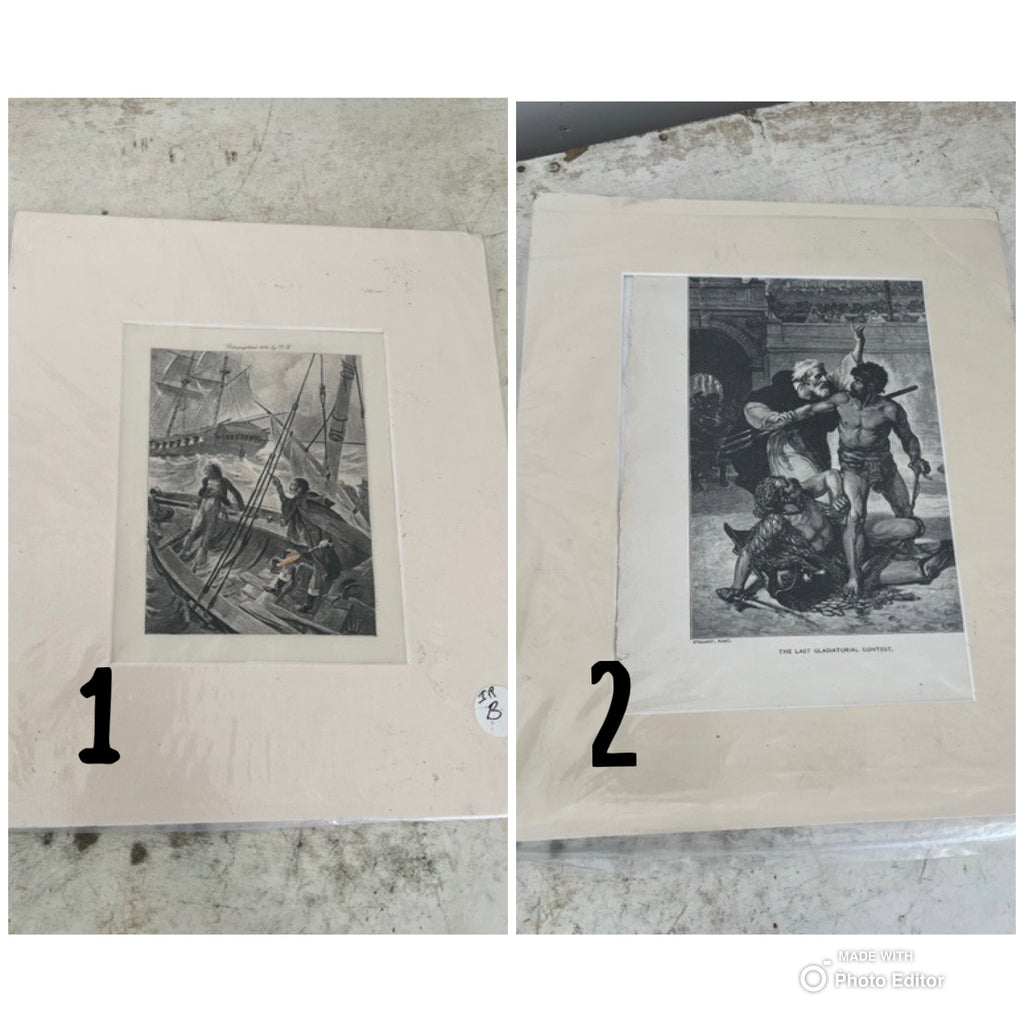 Vintage Matted Print