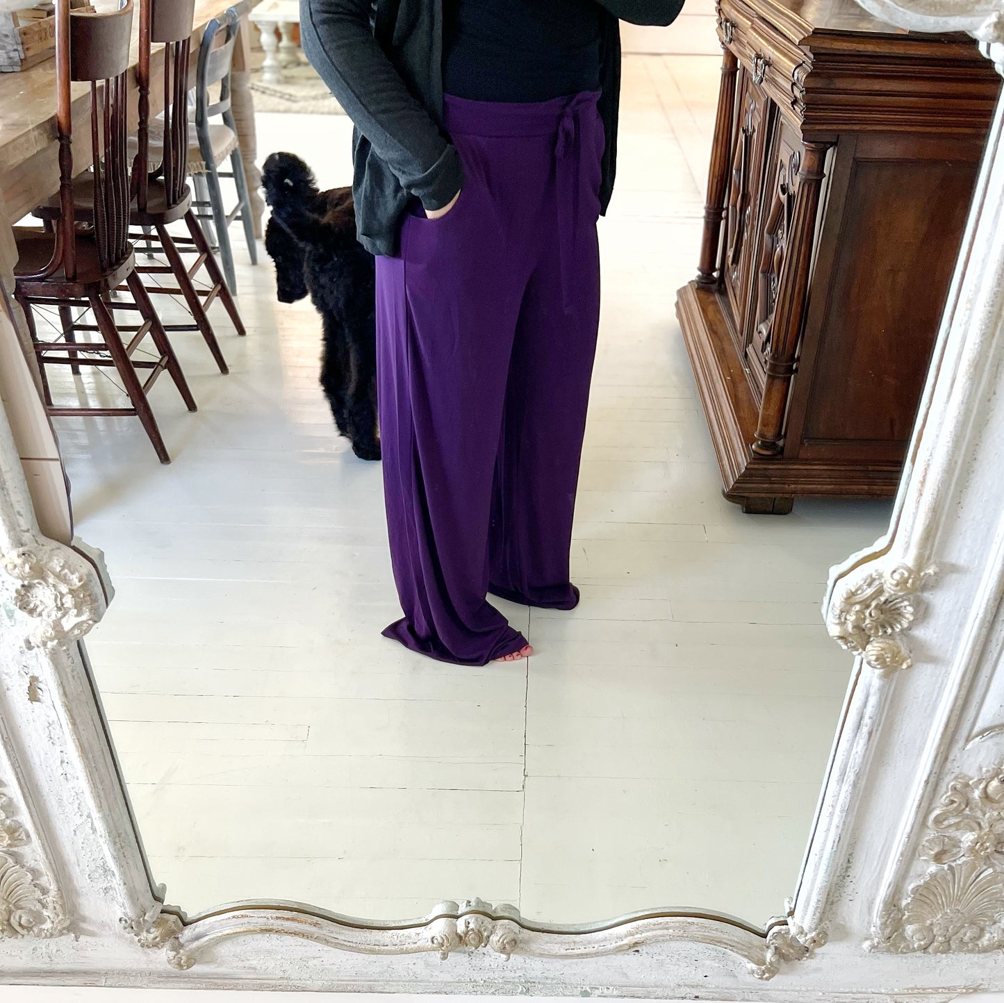 Dark Purple Lounge Pants with pockets