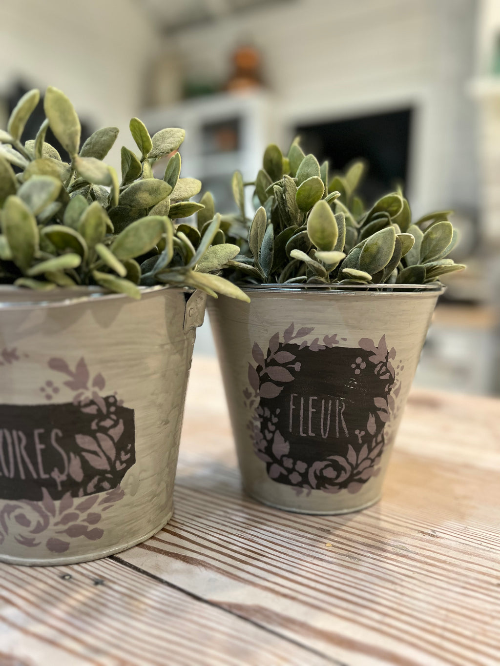Buckets sold individually  - Hand painted