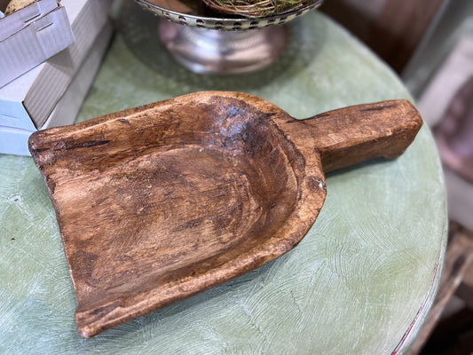 Handmade wooden scoop