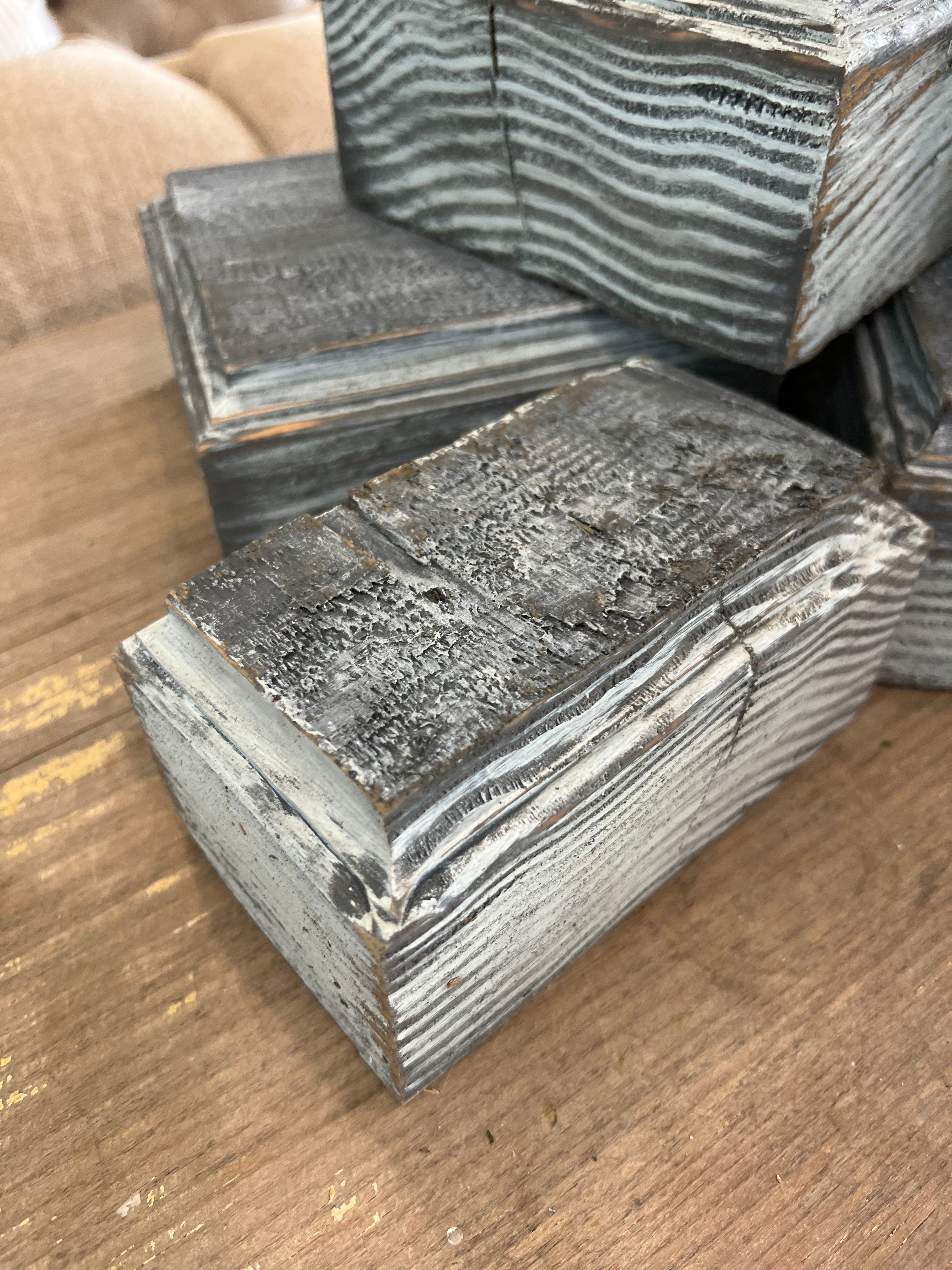 Hand Painted Reclaimed Pedestals