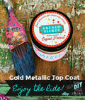 DIY Paint Golden Ticket Liquid Patina gold metallic finish for furniture and home decor