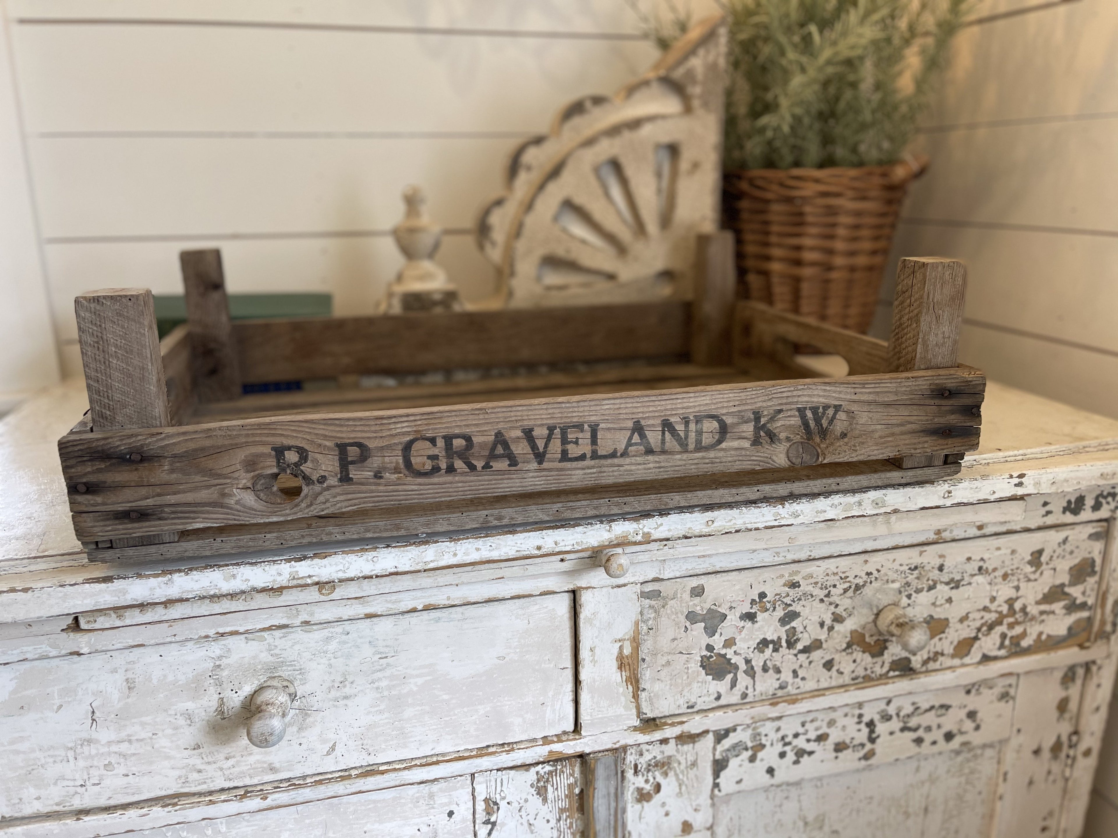 Vintage Grower Crate - European