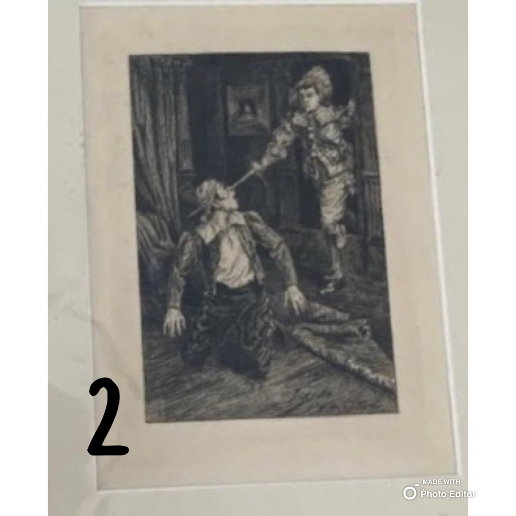 Vintage Matted Print