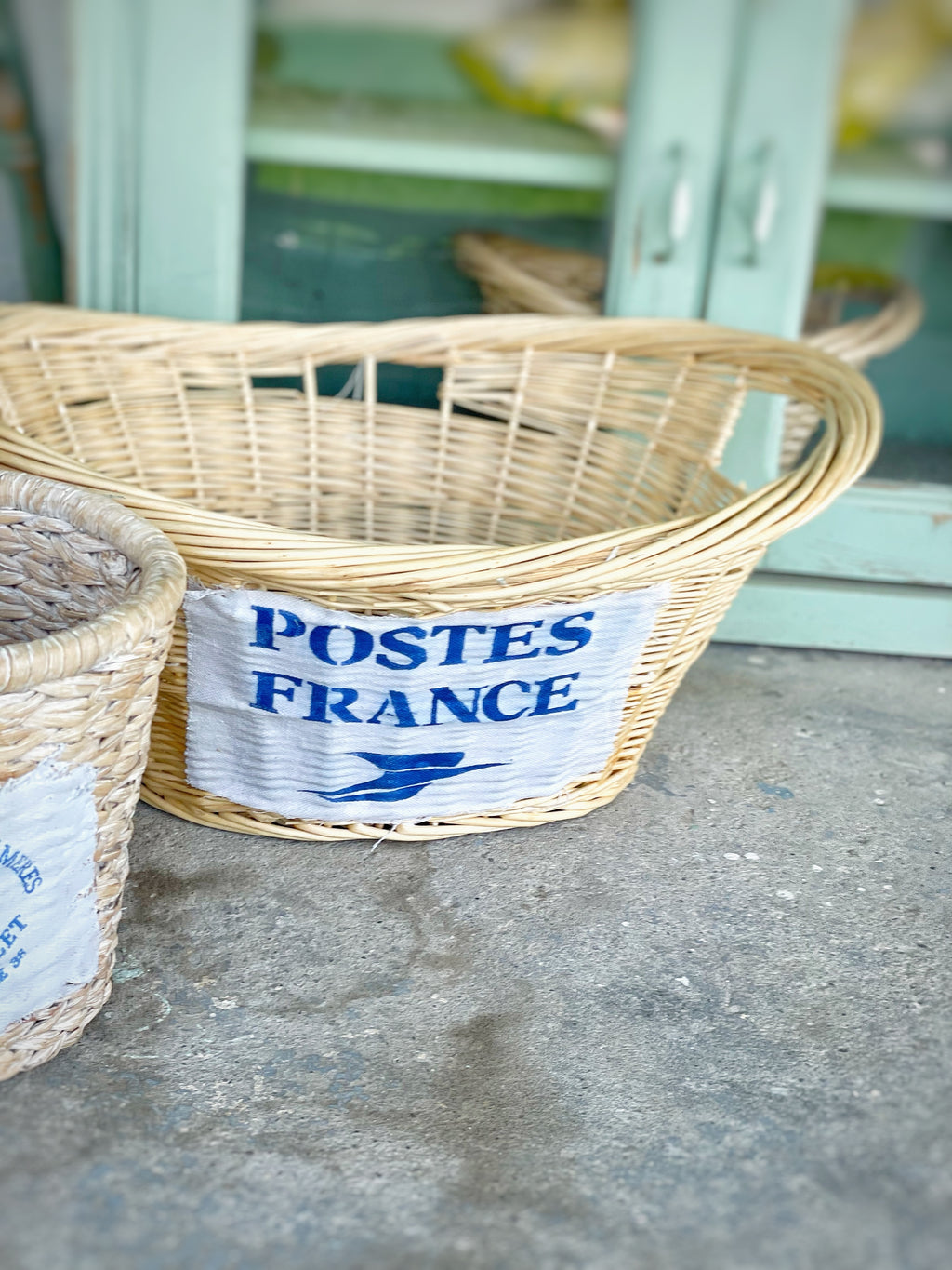 Stenciled Fabric Baskets - sold Individually