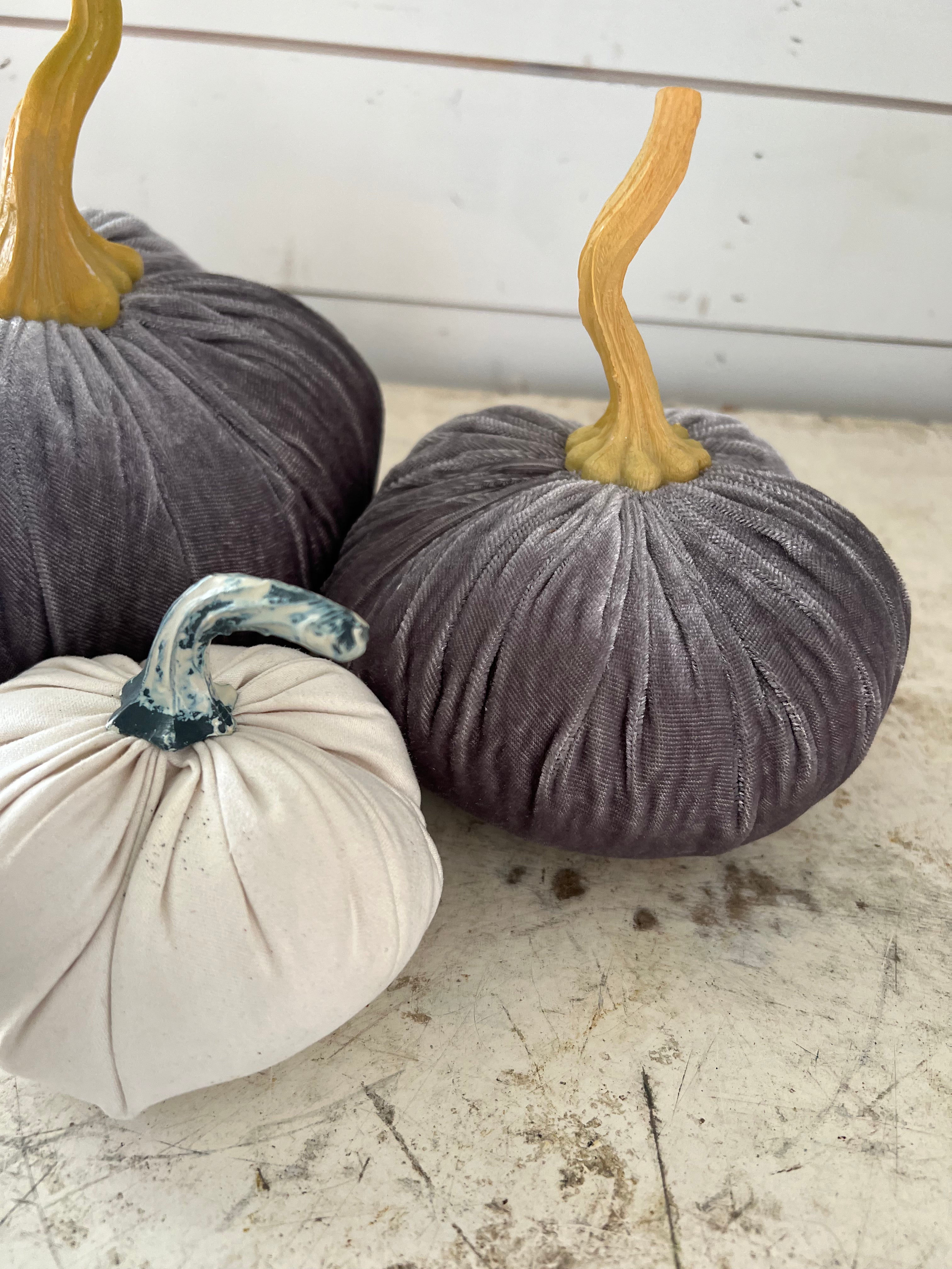 Velvet Pumpkin Trio