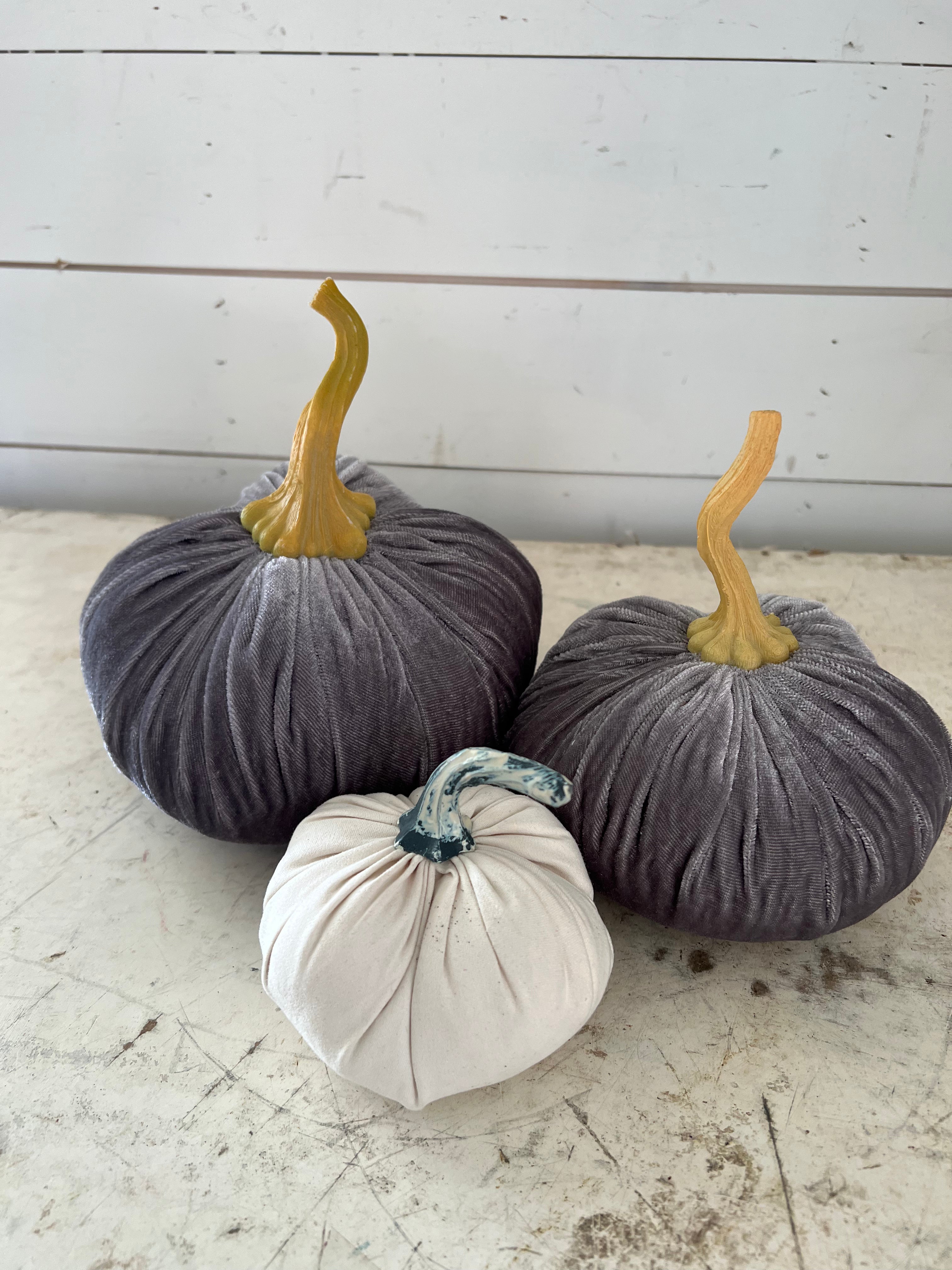 Velvet Pumpkin Trio