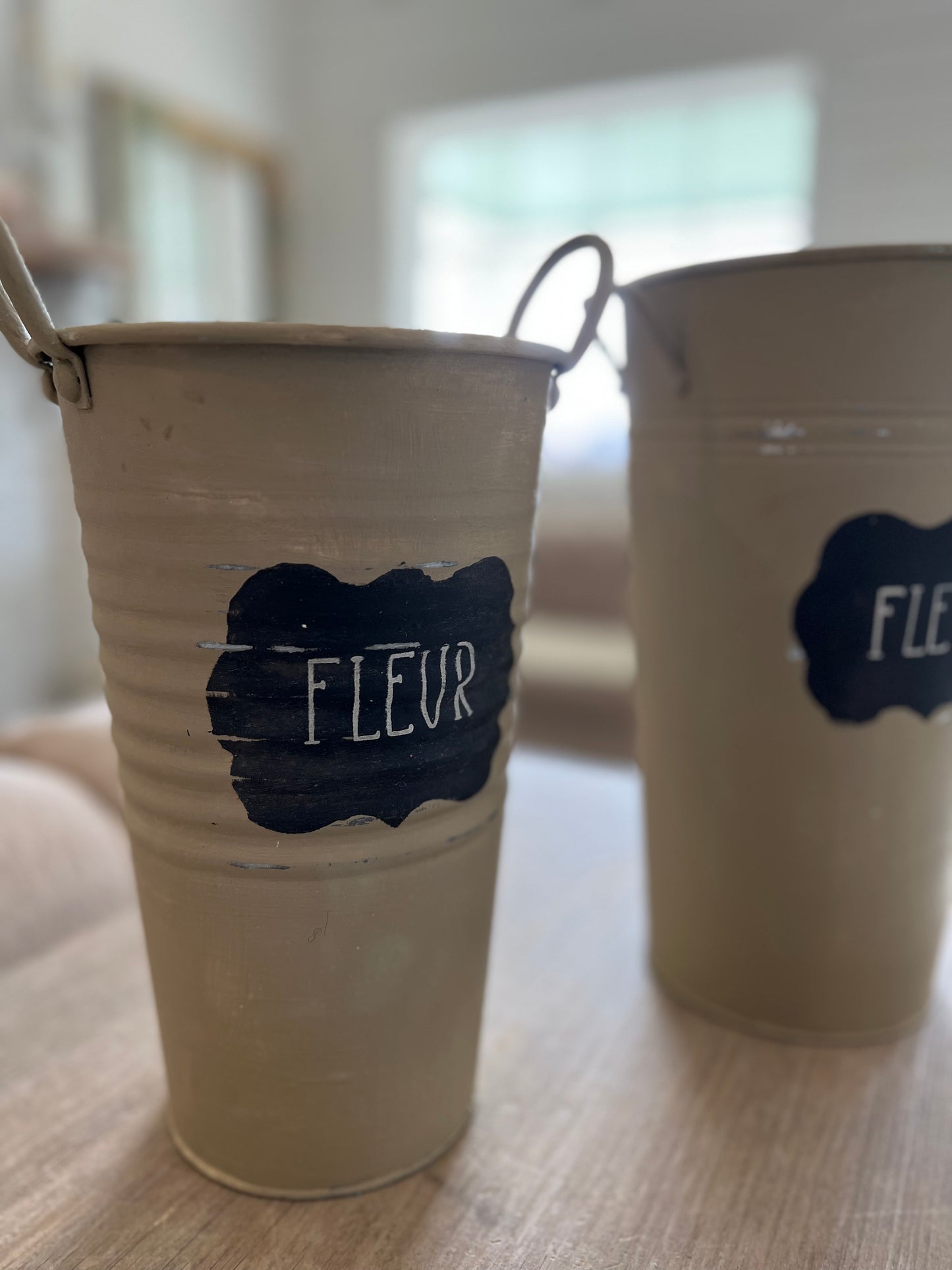 French style flower buckets
