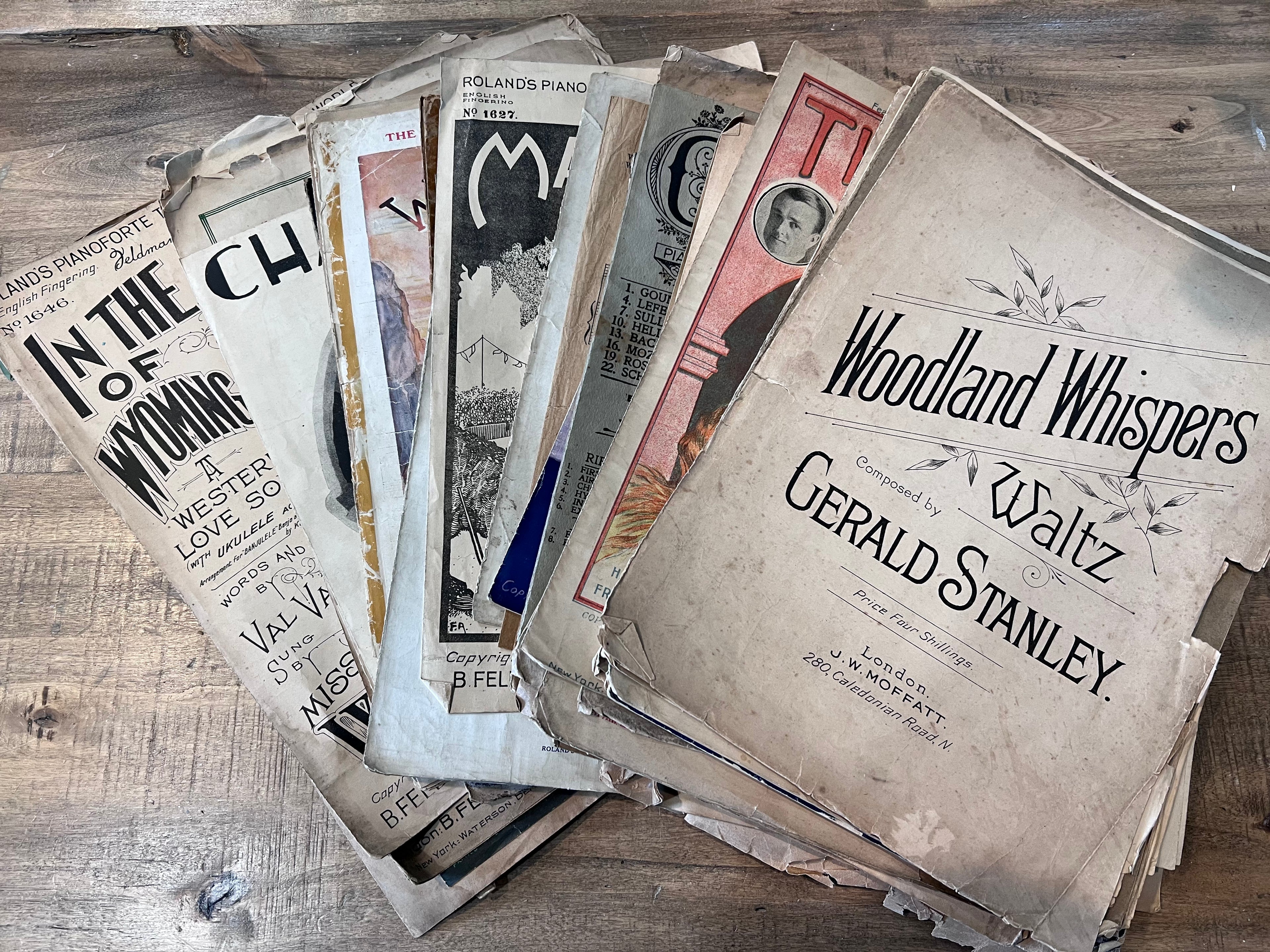 Vintage and Antique music books and Sheet Music sold individually