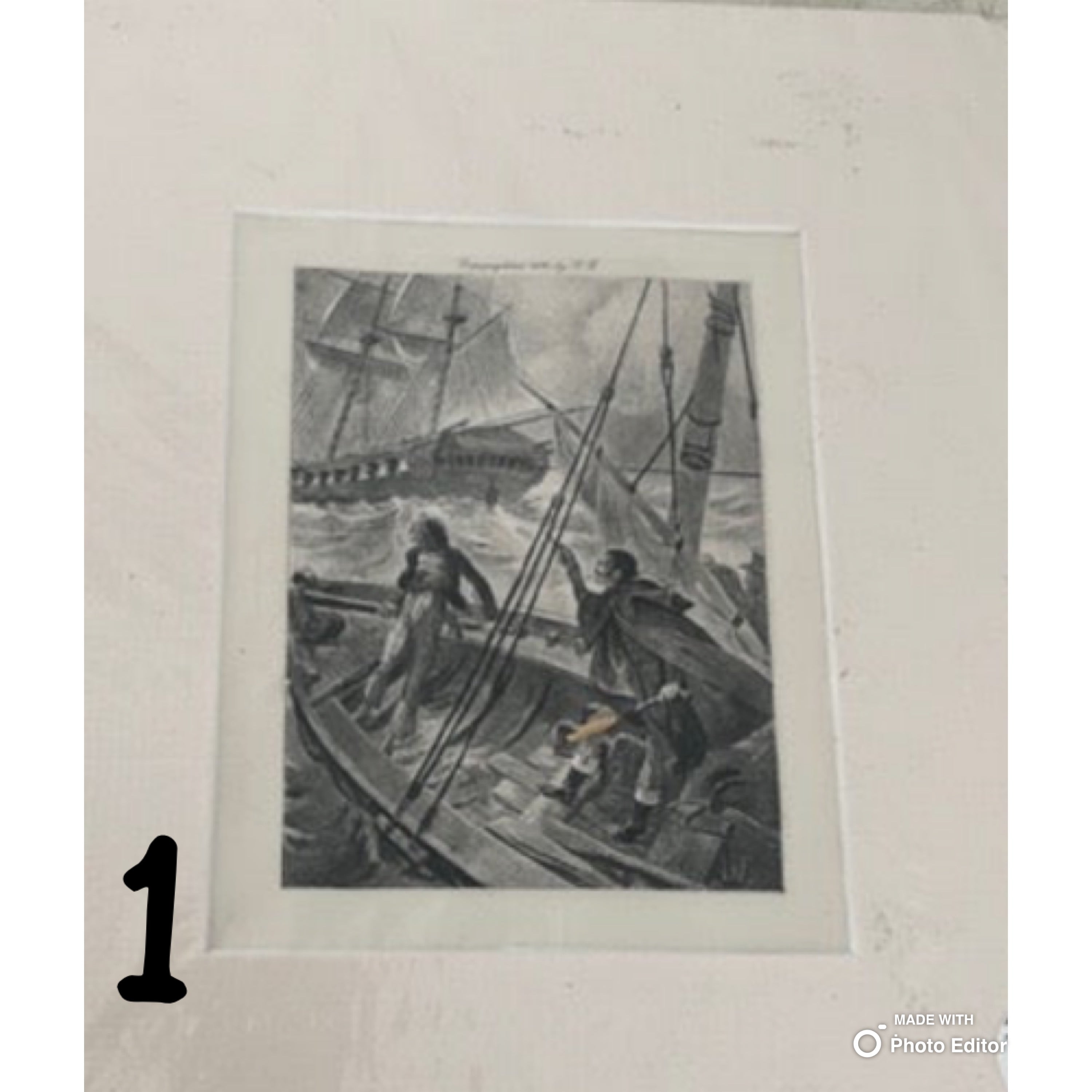 Vintage Matted Print
