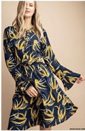 Indigo and Gold Dress
