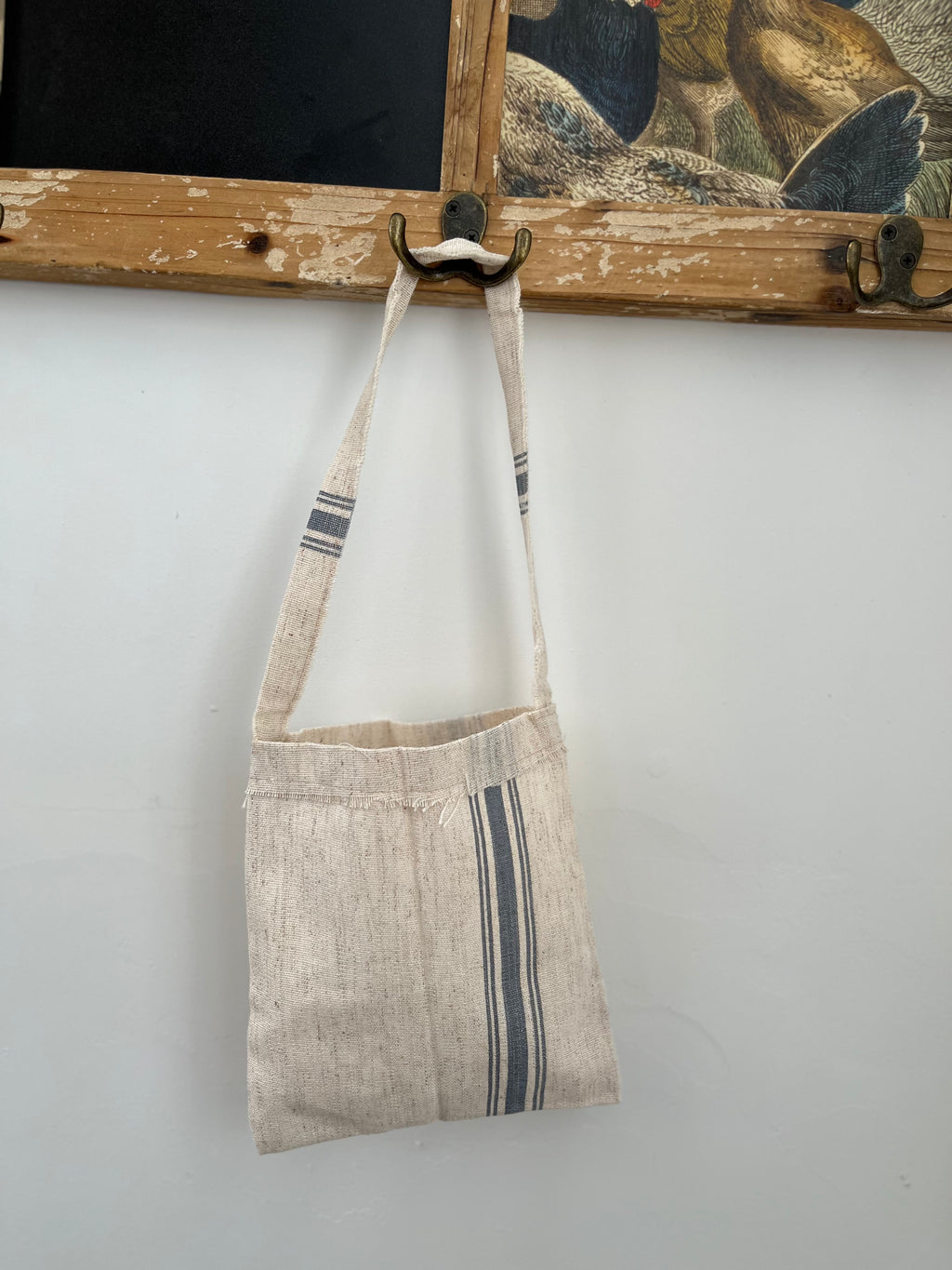 Feed Sack Striped Bag