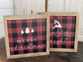 Buffalo Check Christmas Signs