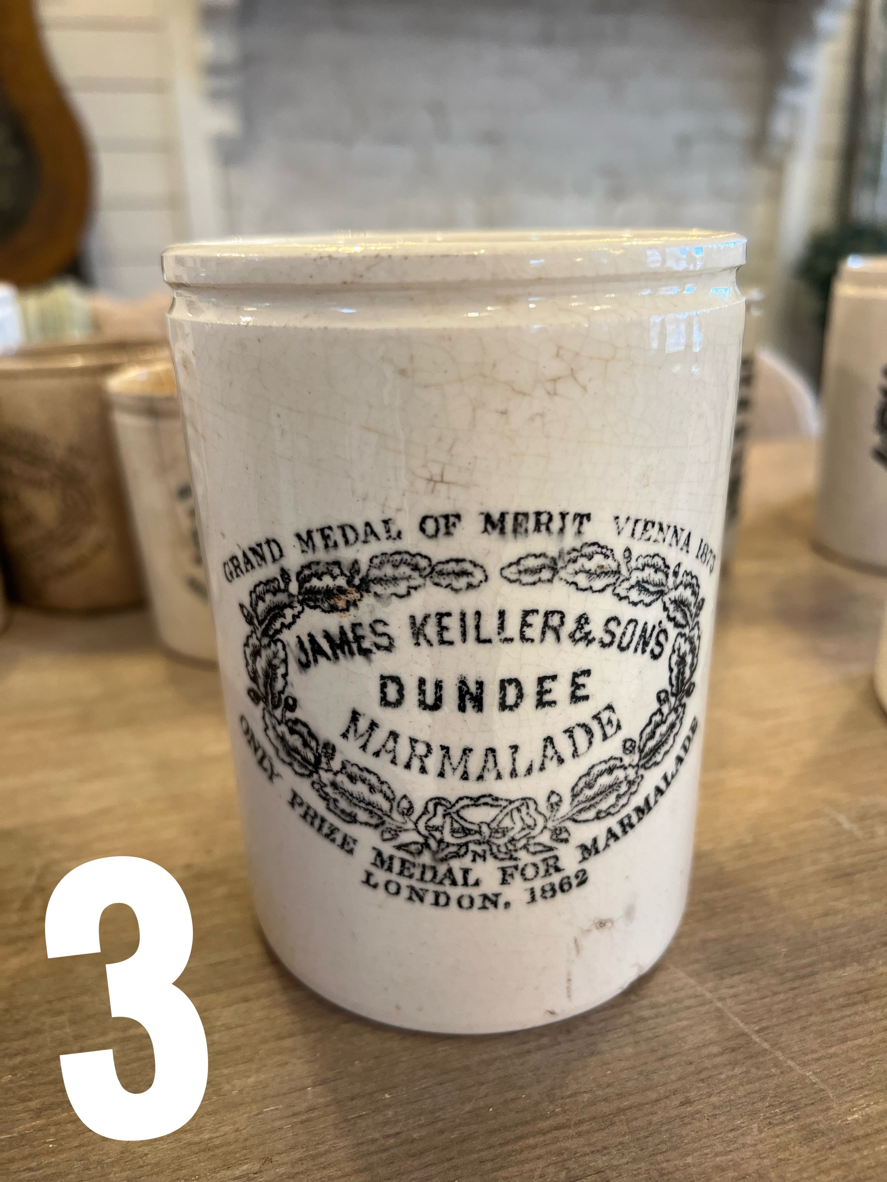 James Keiller & Sons Dundee Marmalade Crocks