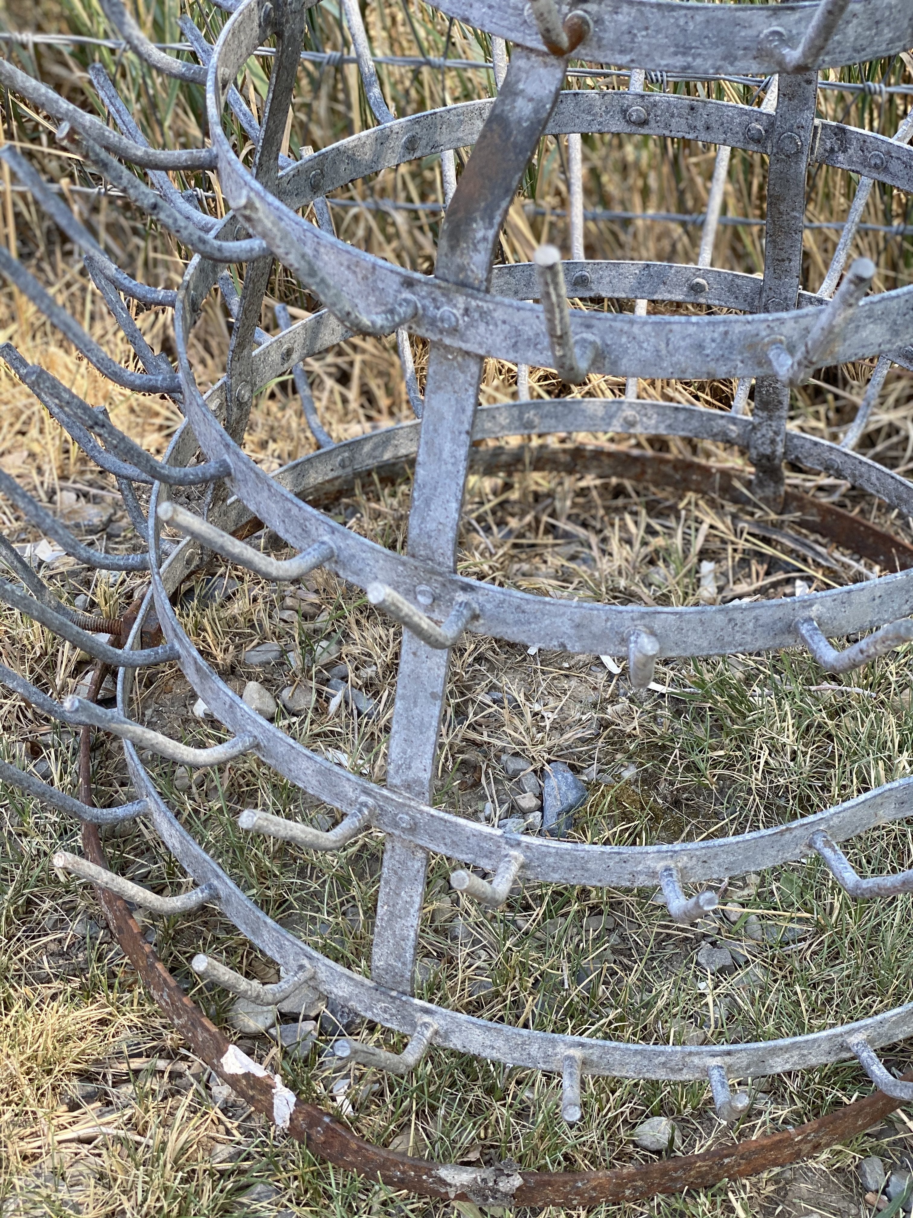 Antique bottle outlet drying rack