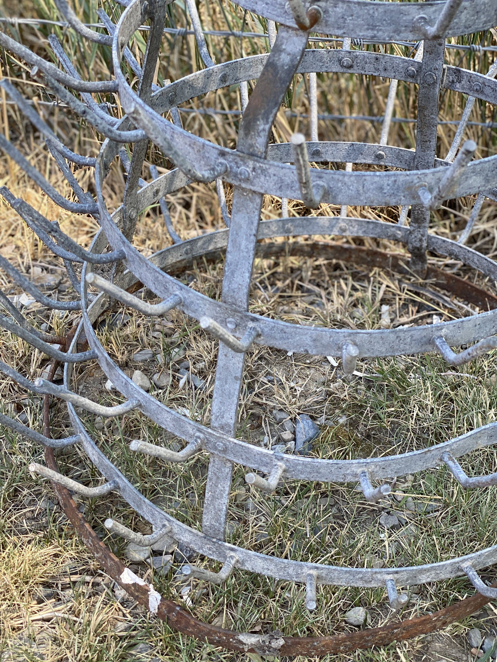 French Antique Bottle Drying Rack