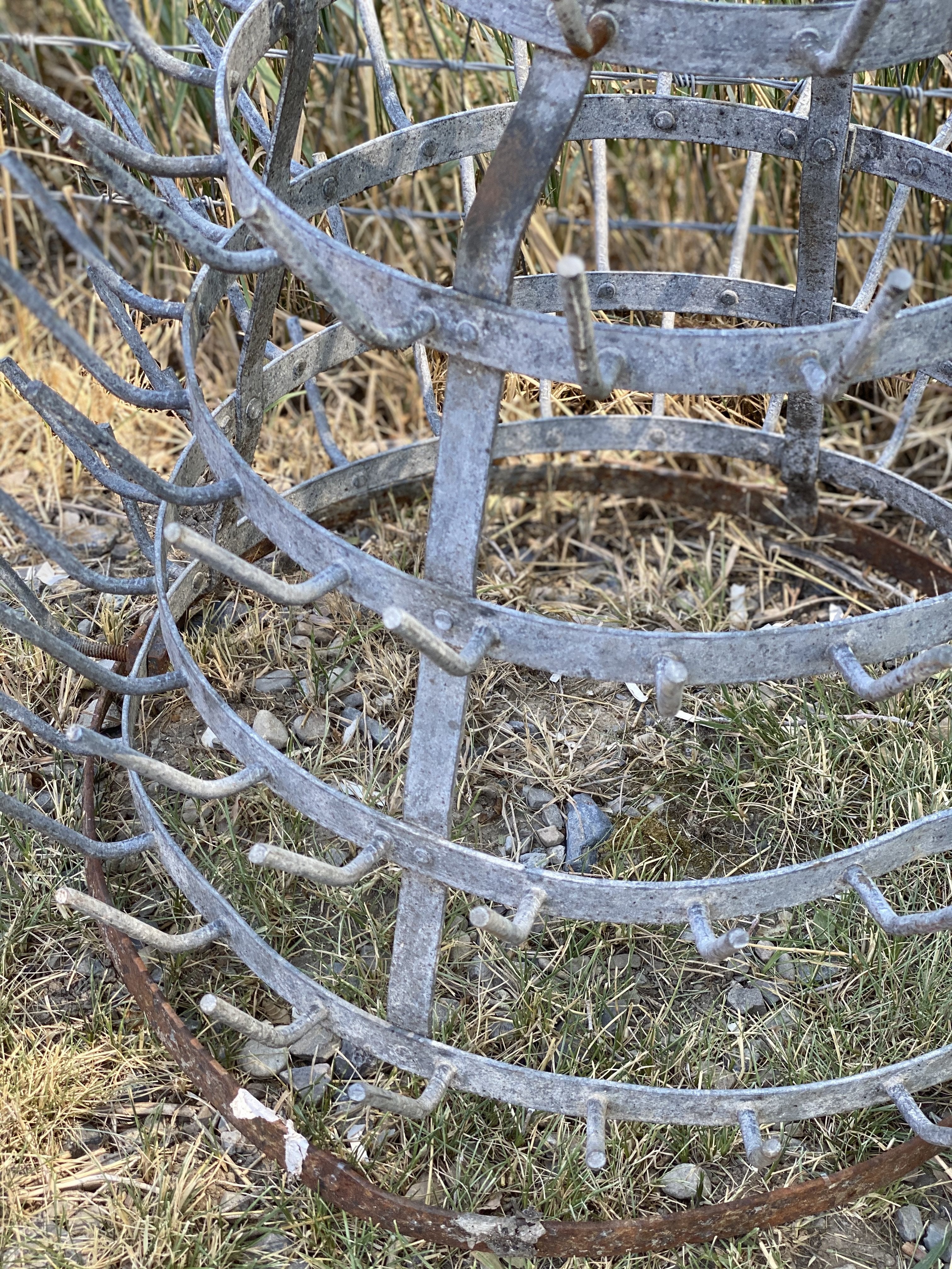 French Antique Bottle Drying Rack