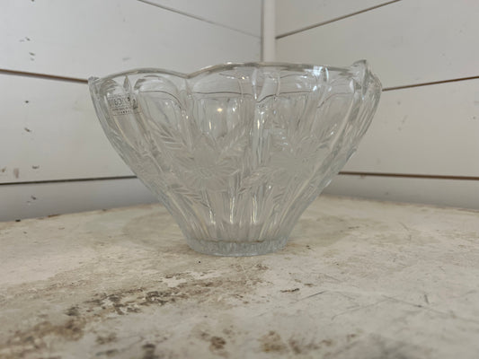 Crystal Bowl with Flowers