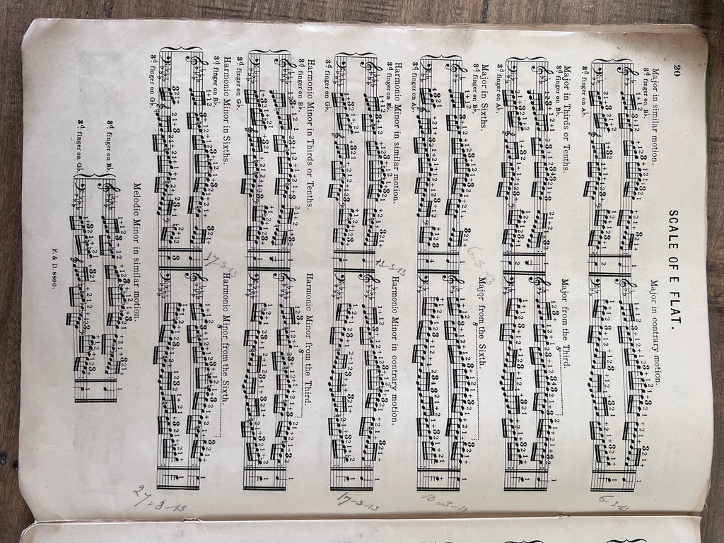 Vintage and Antique music books and Sheet Music sold individually