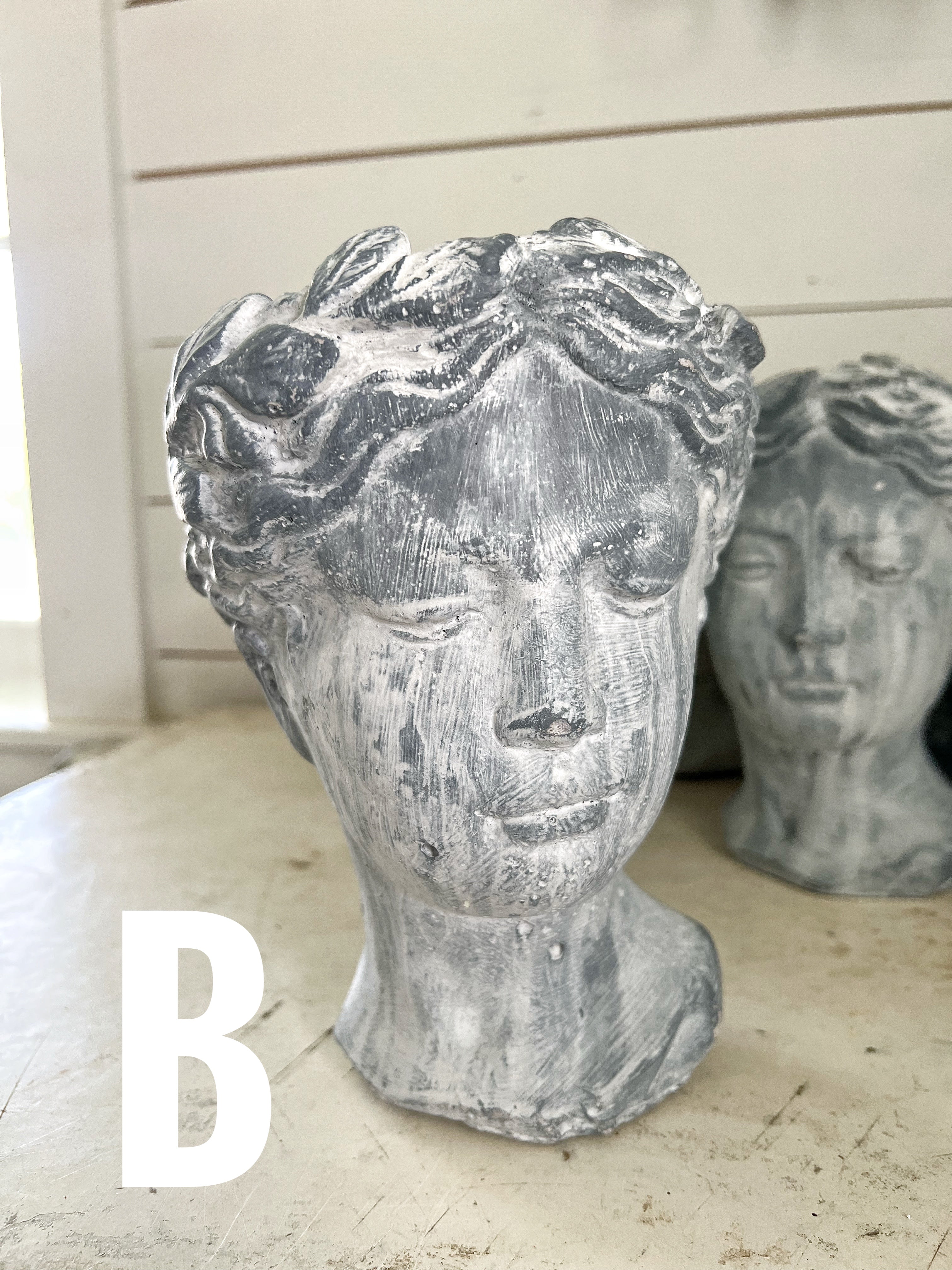 Hand Painted Bust Pots