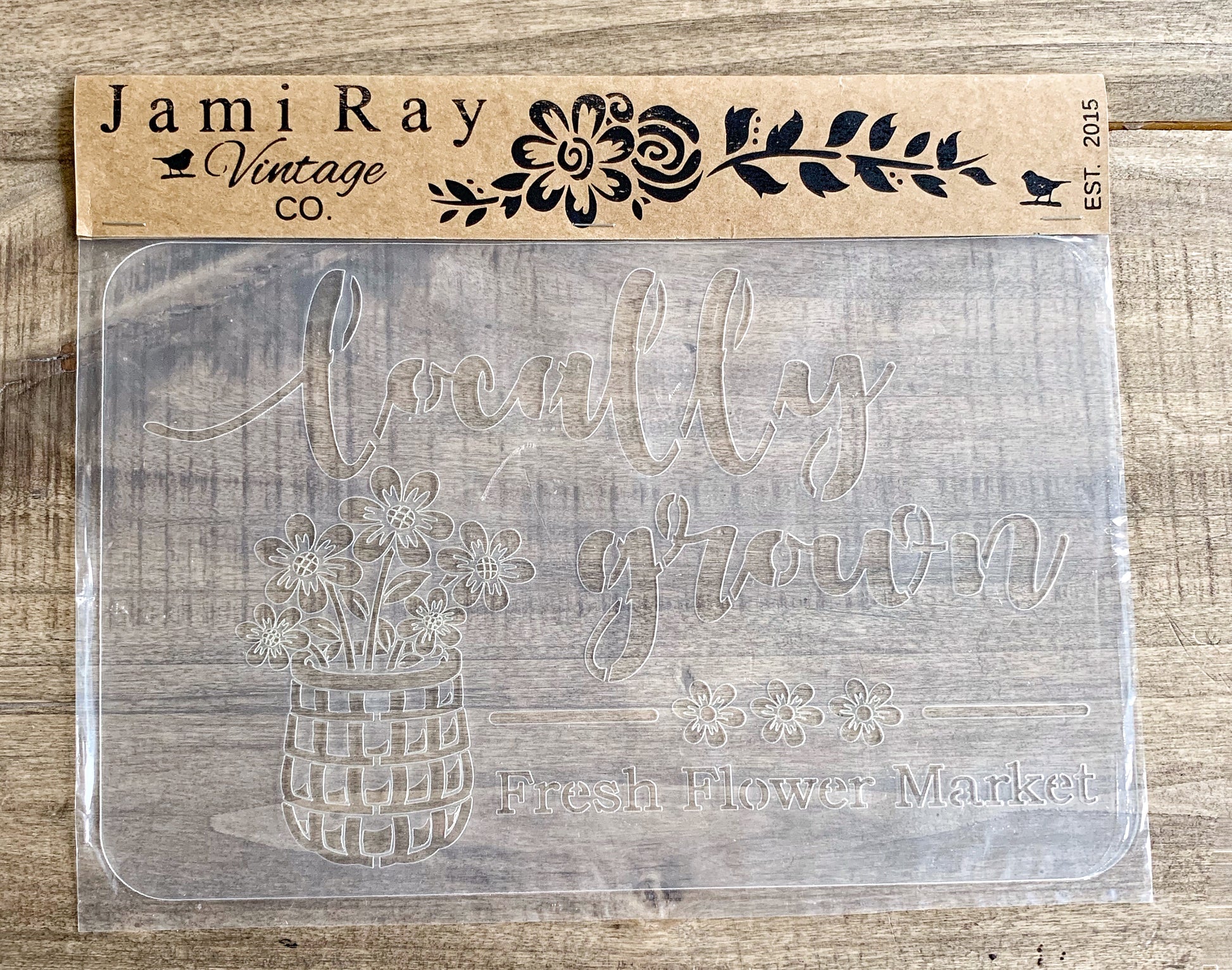 Jami Ray Vintage JRV Reusable Stencils Used for: DIY Do It Yourself  projects, farmhouse, floral, letters, garden, etc.