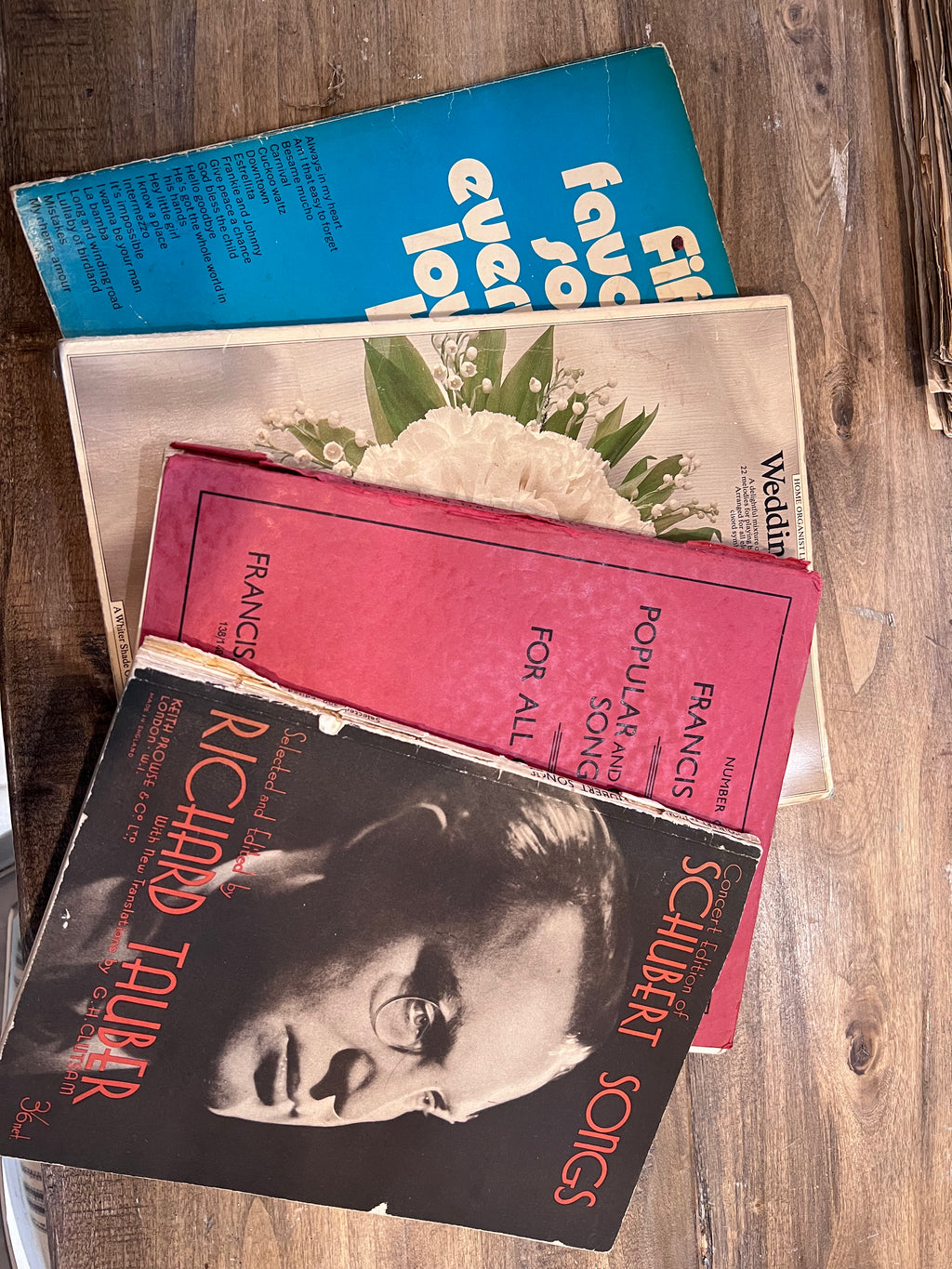 Vintage and Antique music books and Sheet Music sold individually