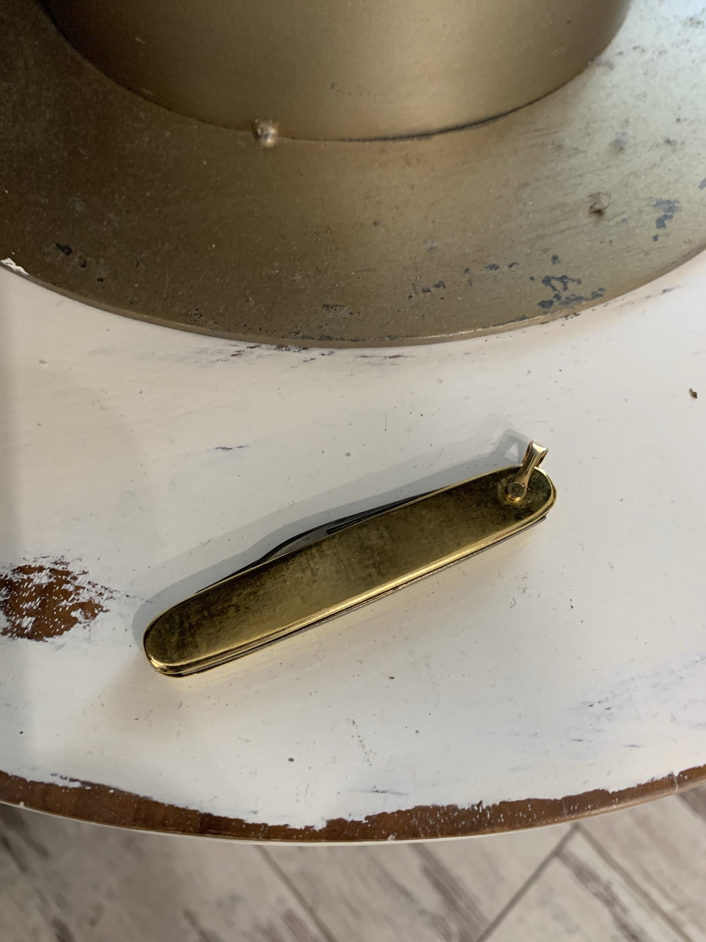 Brass Pocket Knife