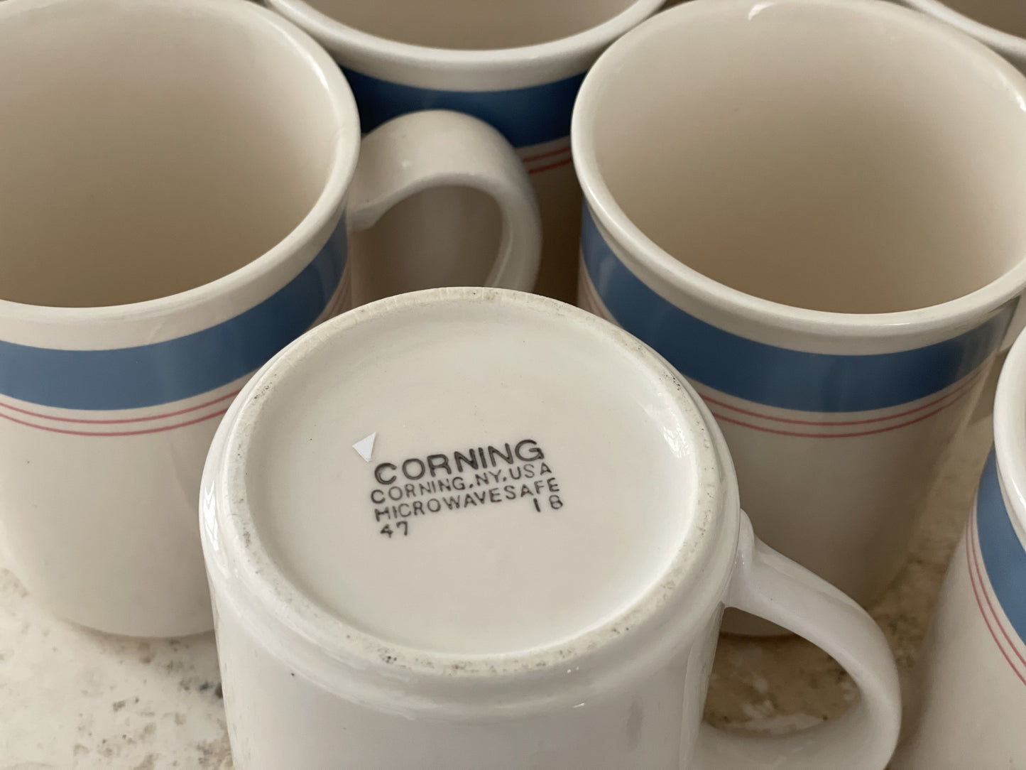 Stoneware Corning Mugs