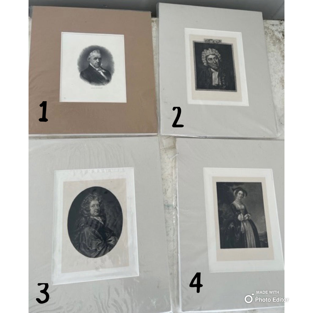Vintage Matted Print