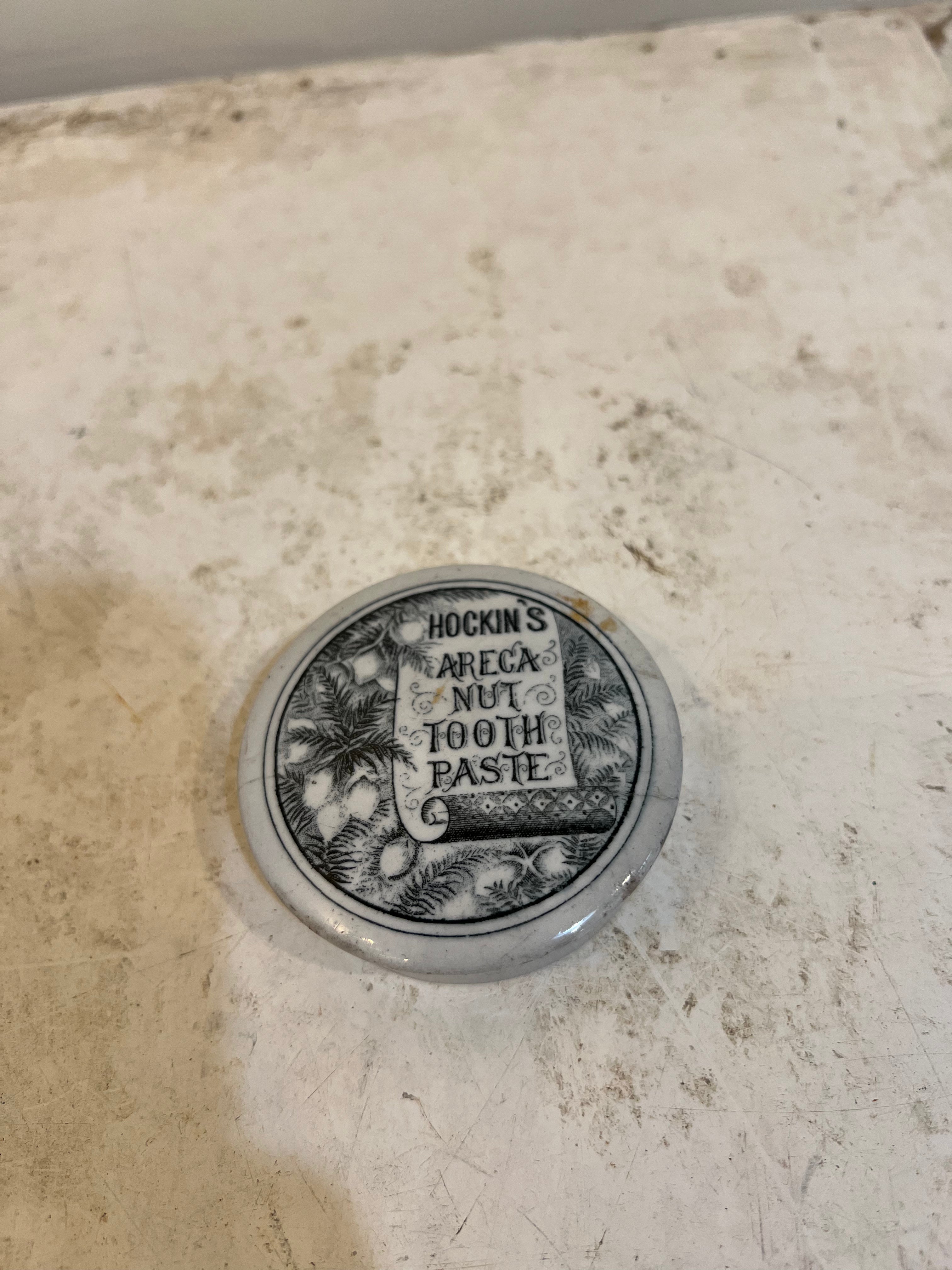 Victorian Areca Nut Tooth Paste Lid Jami Ray Vintage