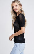 Black Lattice Shirt