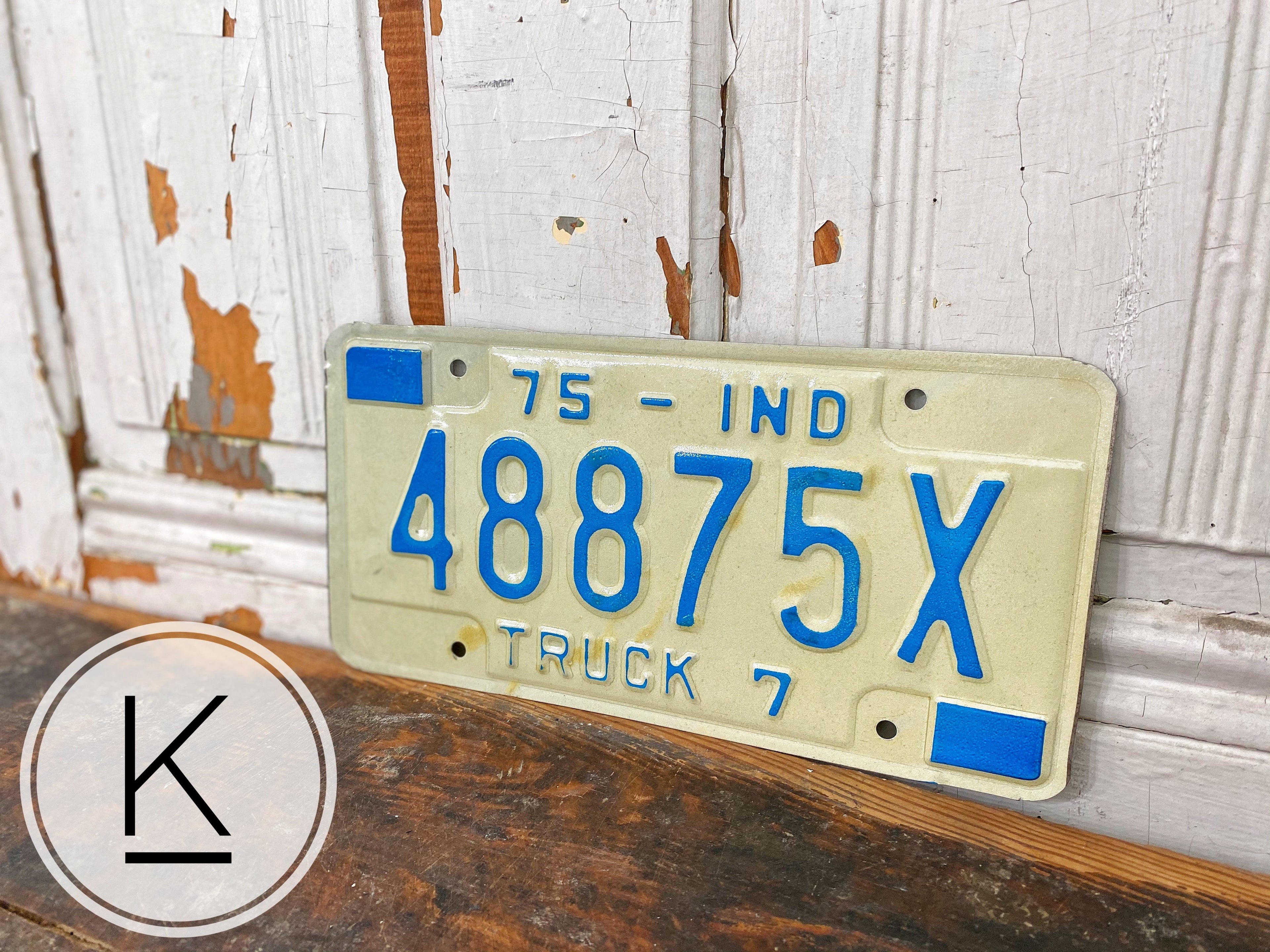 Vintage License Plate