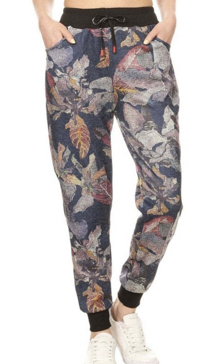 Abstract Floral Joggers*