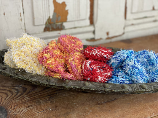 Hand crocheted scrubbies