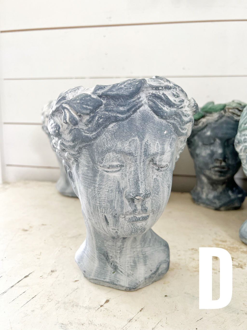 Hand Painted Bust Pots