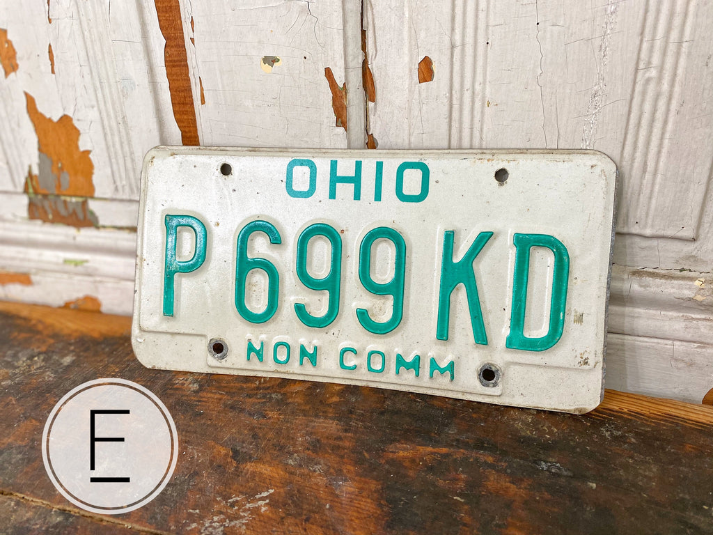 Vintage License Plate