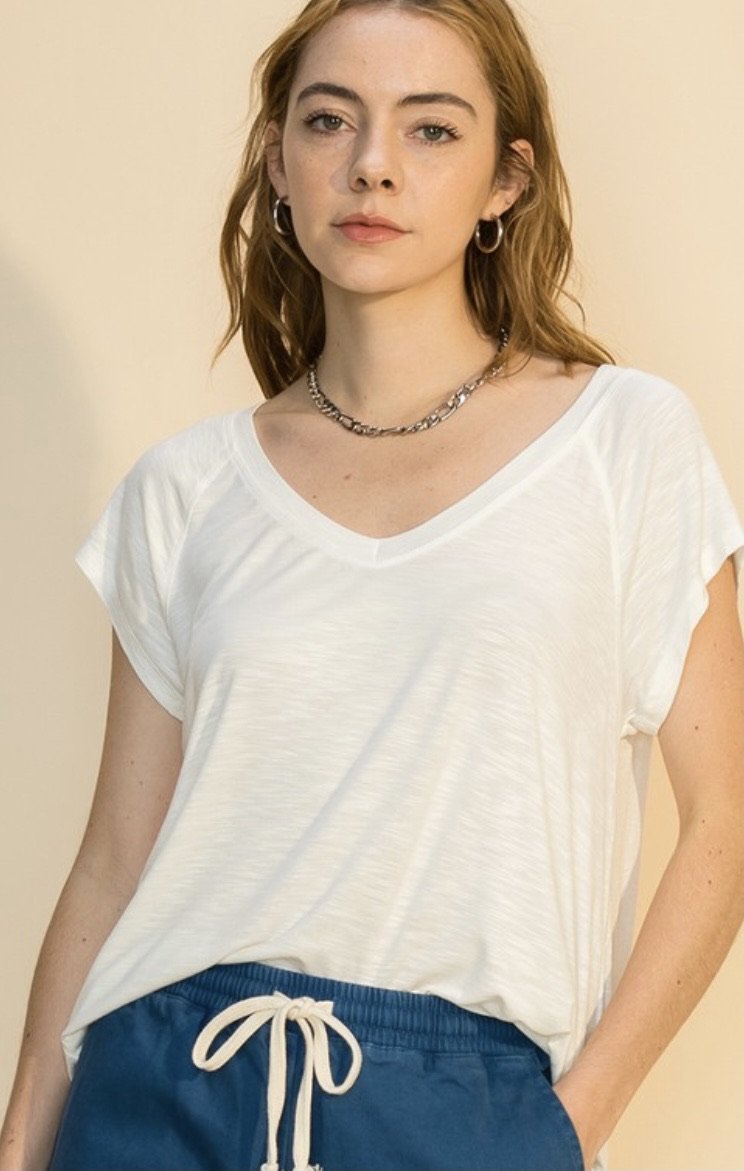 V Neck Raglan