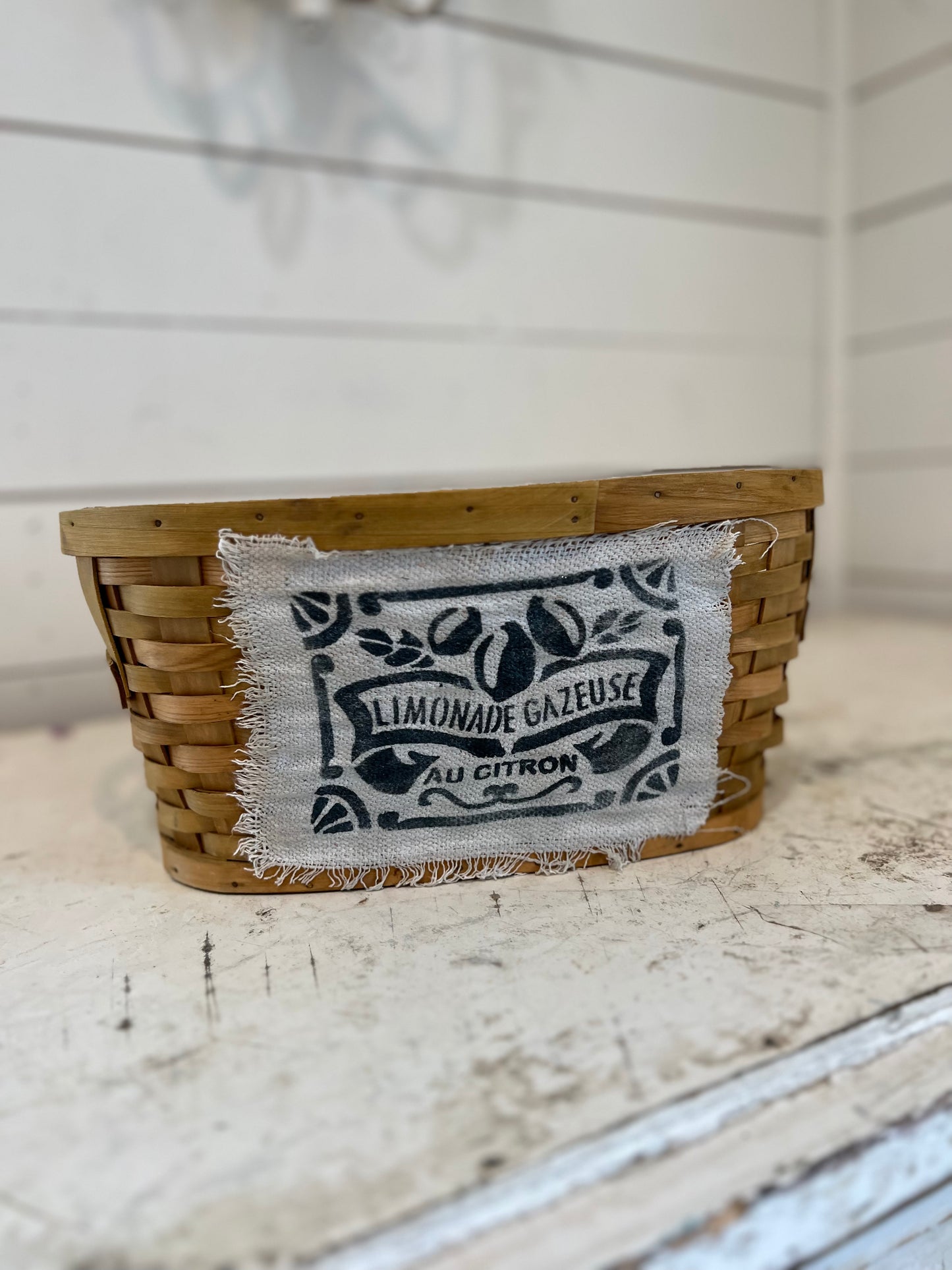 Basket with French Label