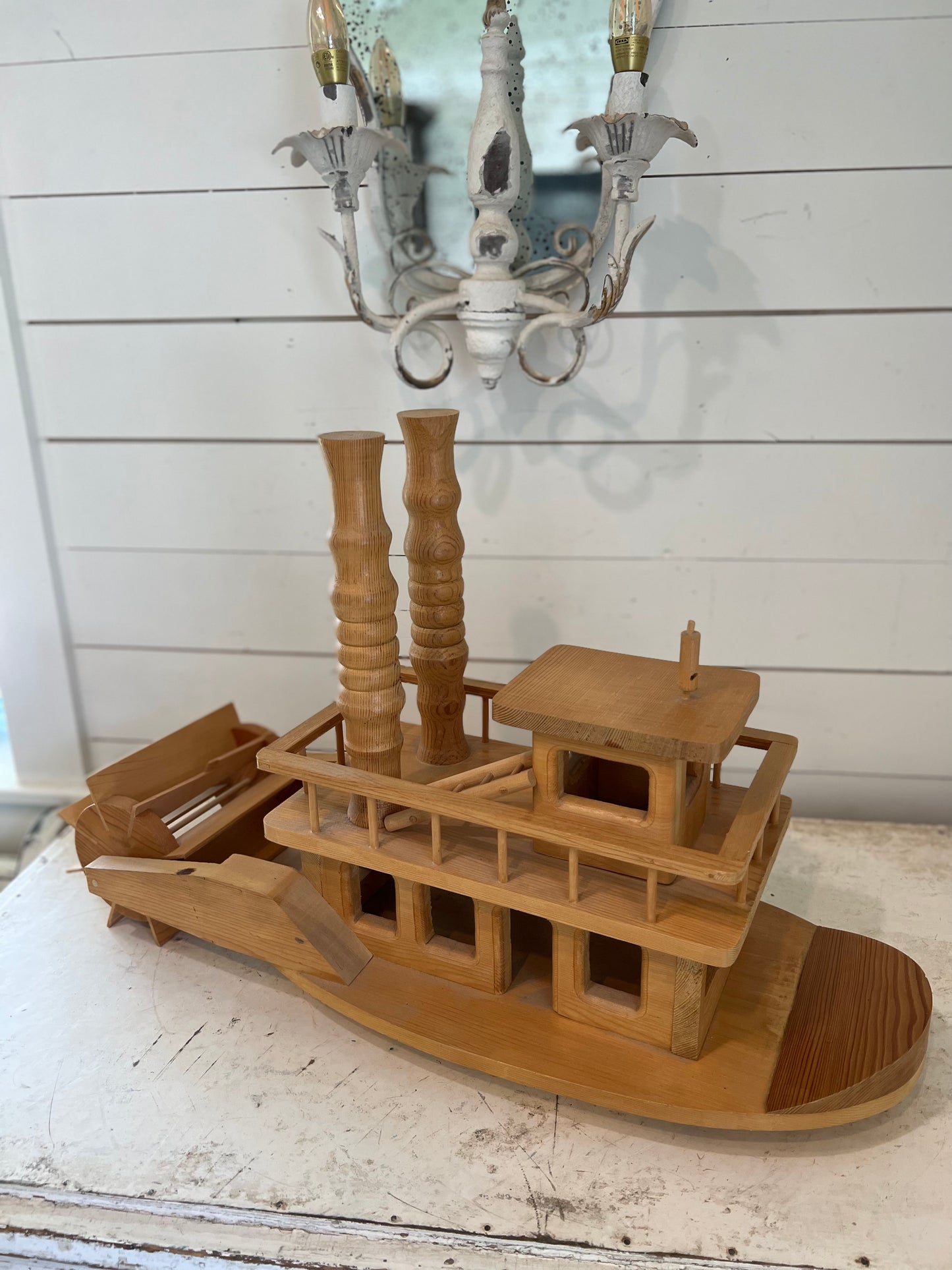 Wood Steamboat Handmade