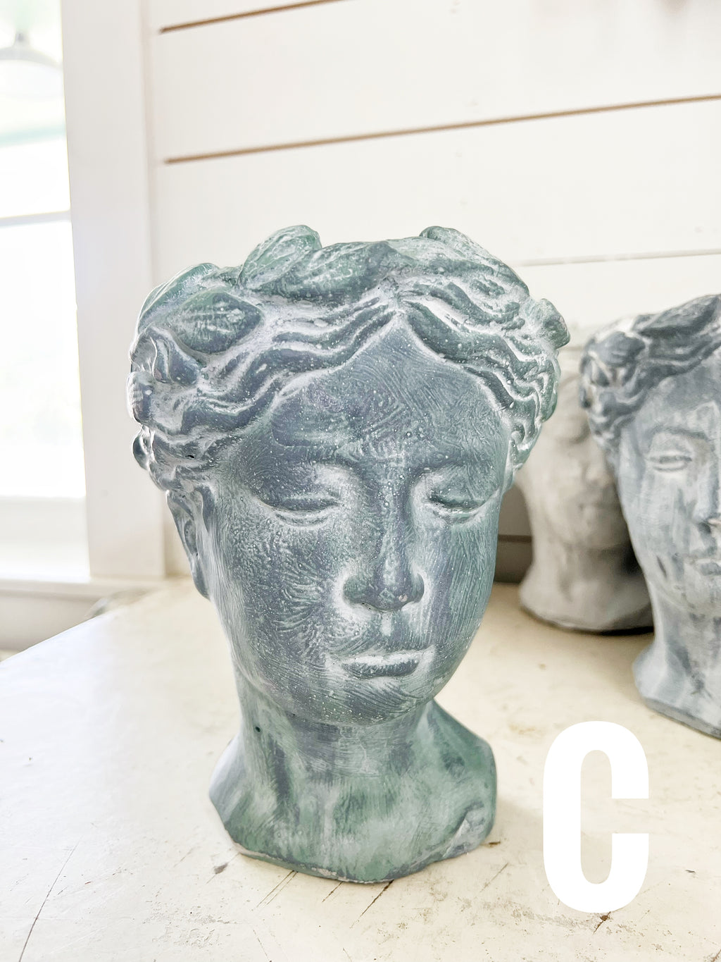 Hand Painted Bust Pots