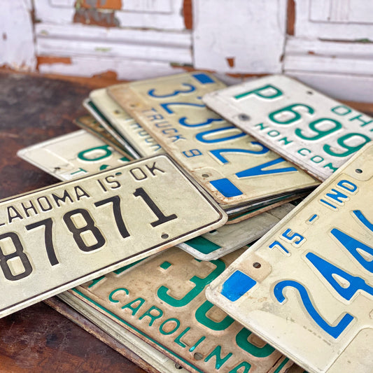 Vintage License Plate