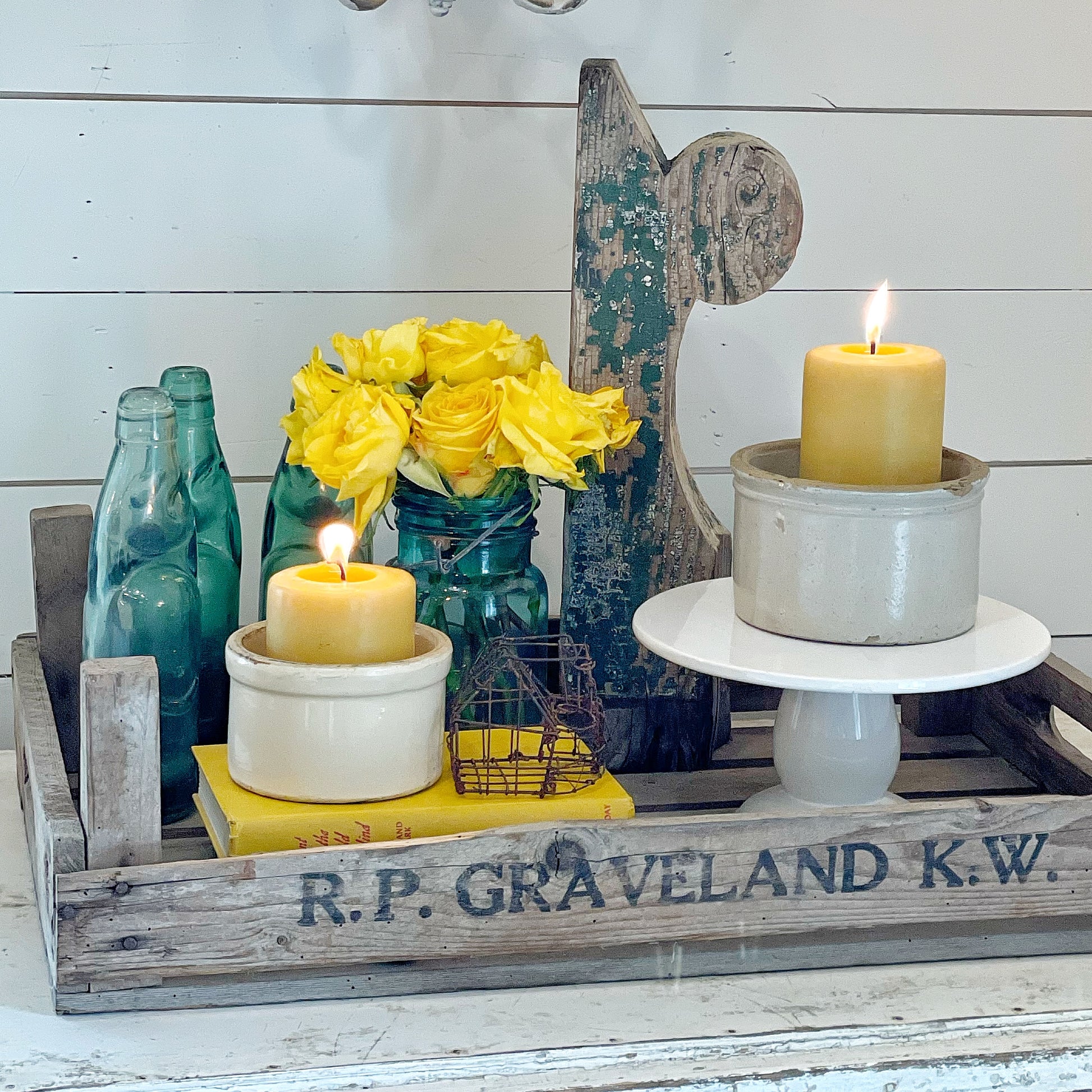 Organic Beeswax Hand dipped Candle – Jami Ray Vintage