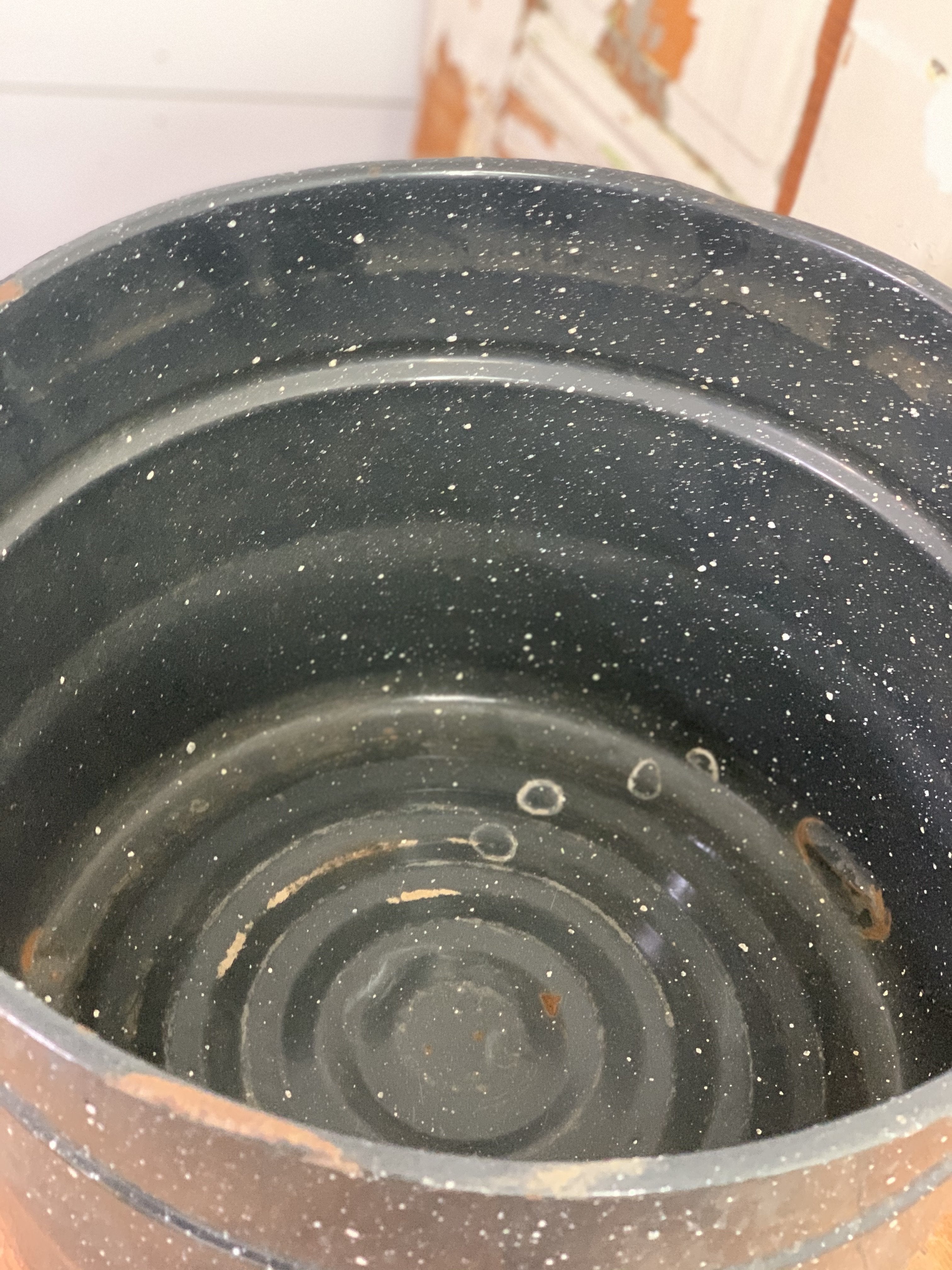 Large Enamel Pot