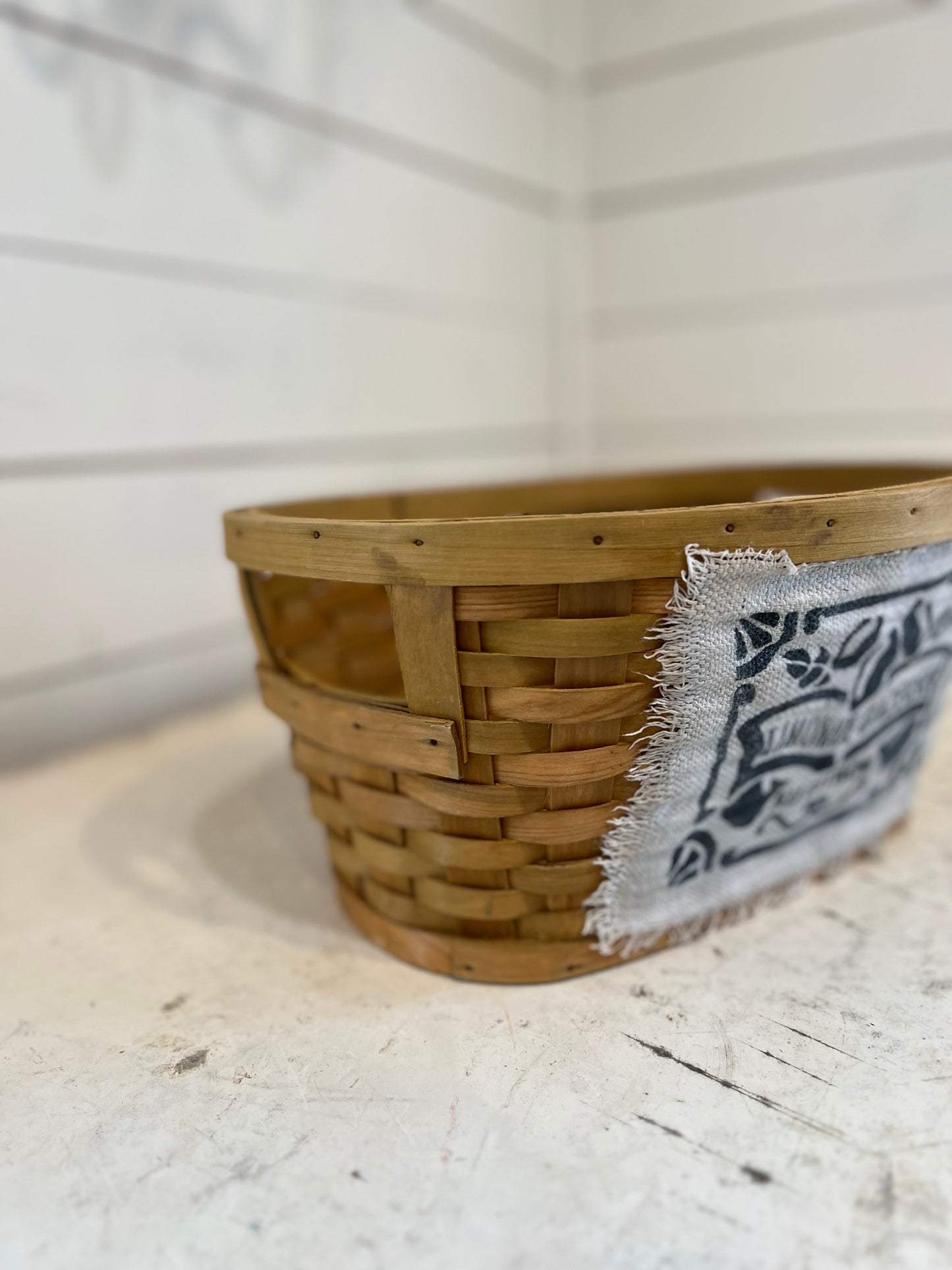 Basket with French Label