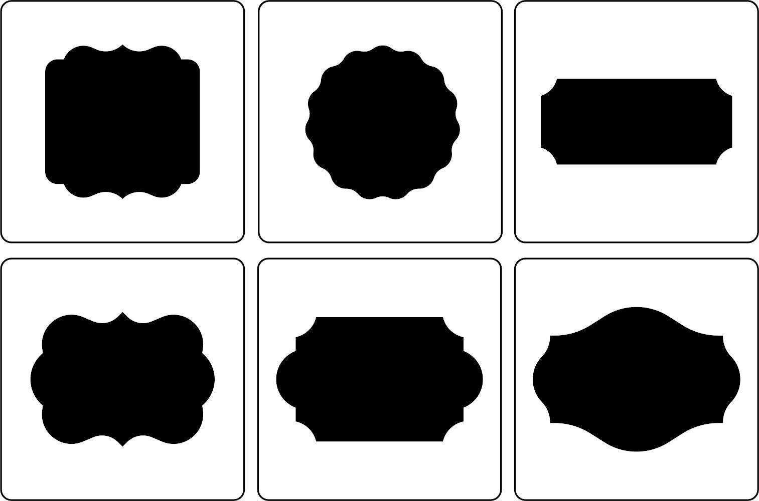 Label Shapes | JRV Stencil